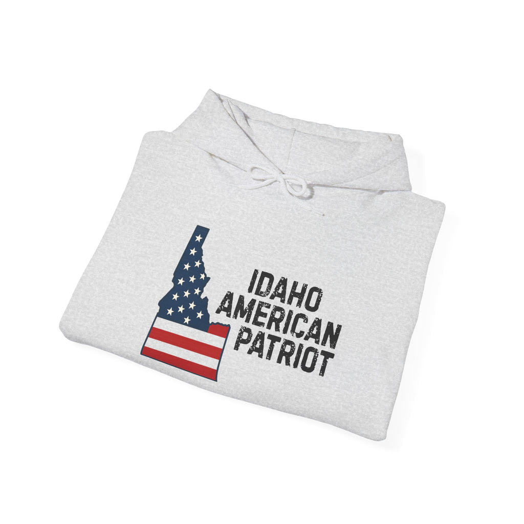 "Idaho American Patriot" Hoodie with Sleeve Logo