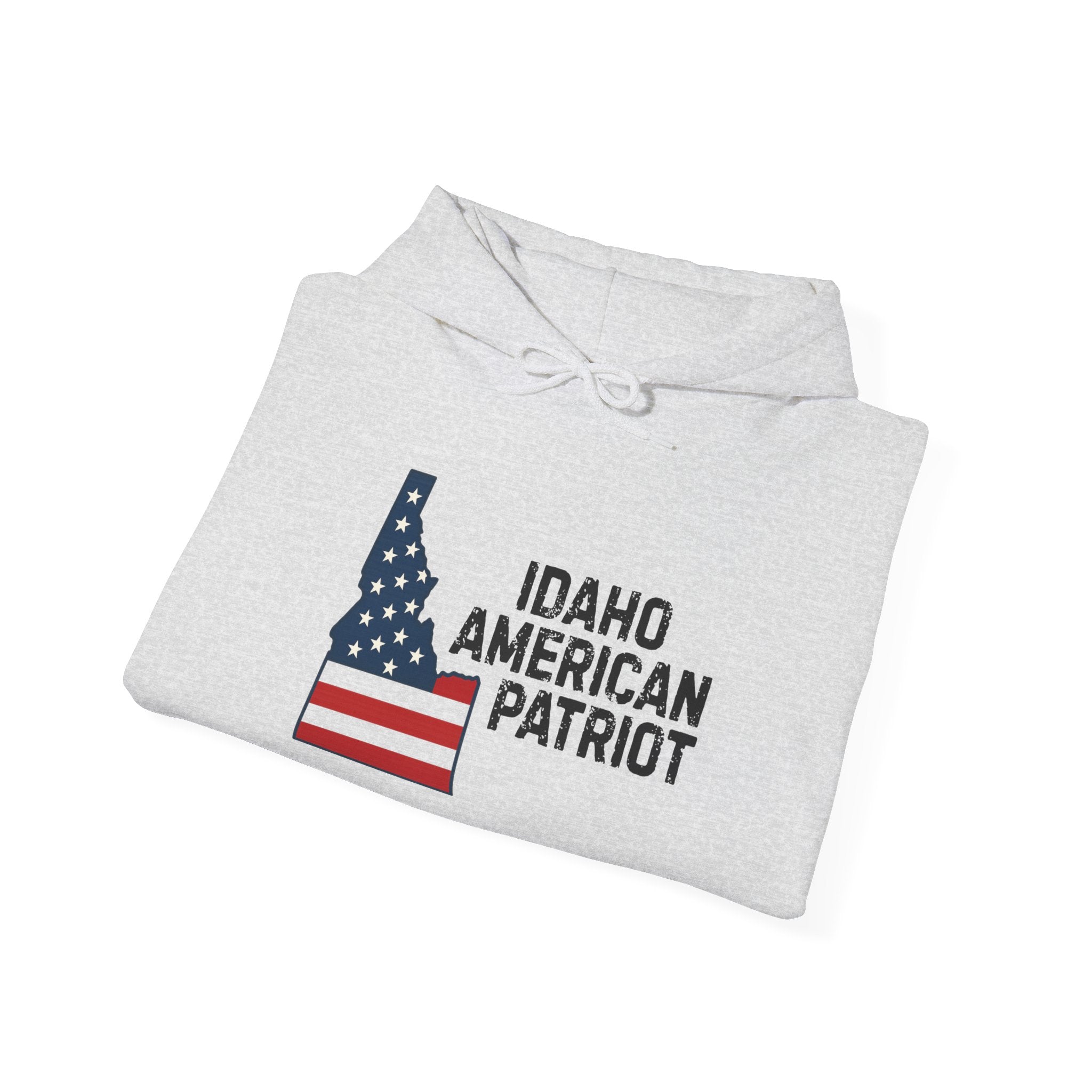 "Idaho American Patriot" Hoodie with Sleeve Logo