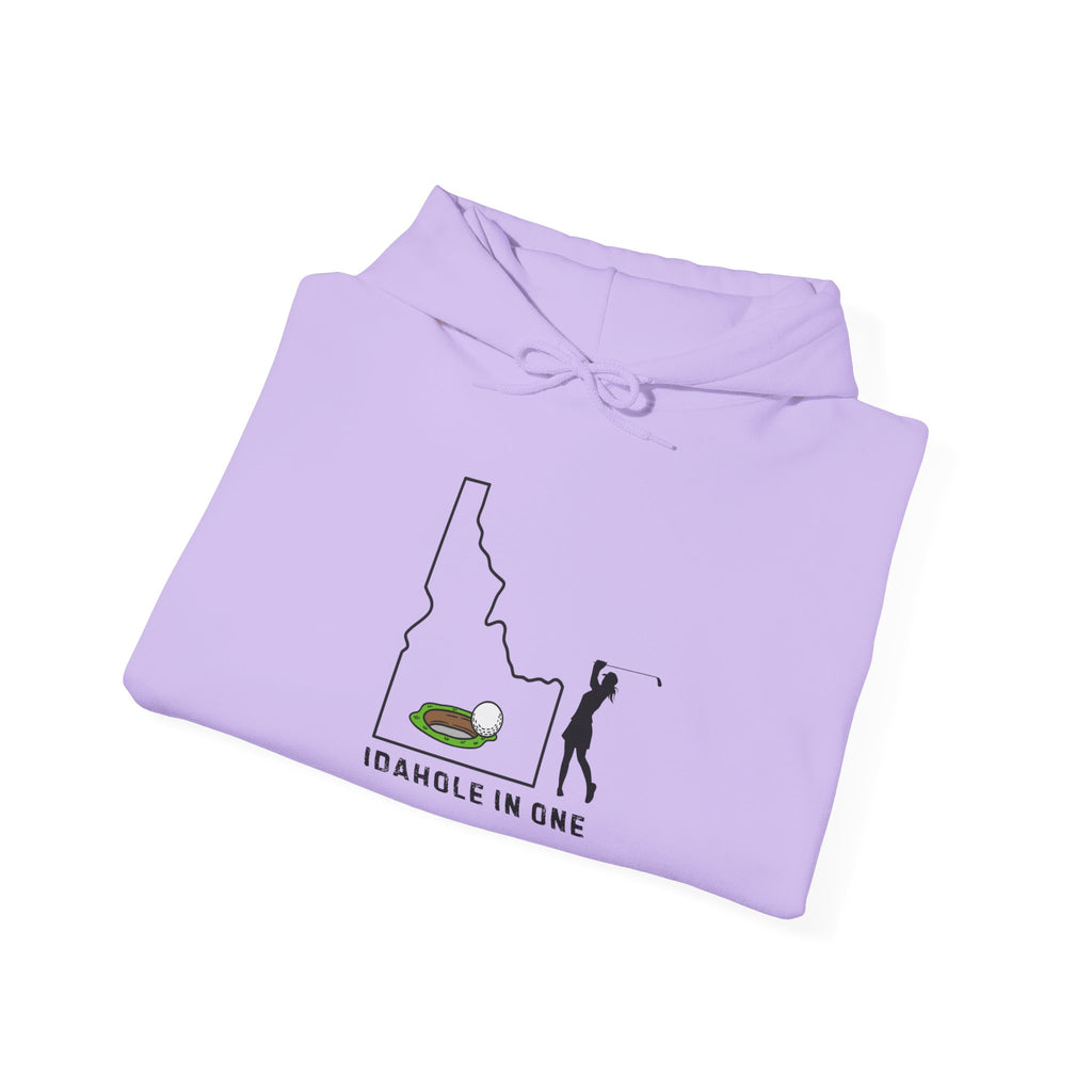 Idahole In One Women's Golf Hoodie With Sleeve Logo