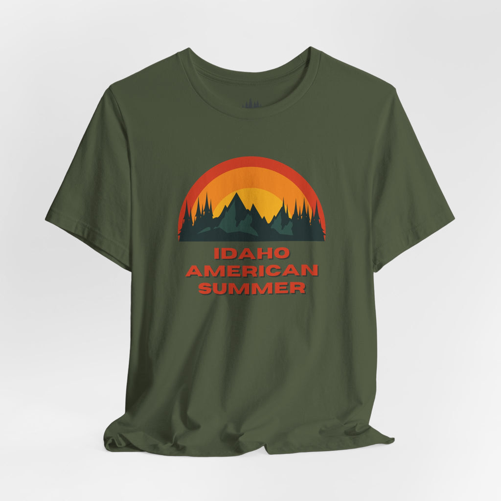 Idaho American Summer Retro T-Shirt