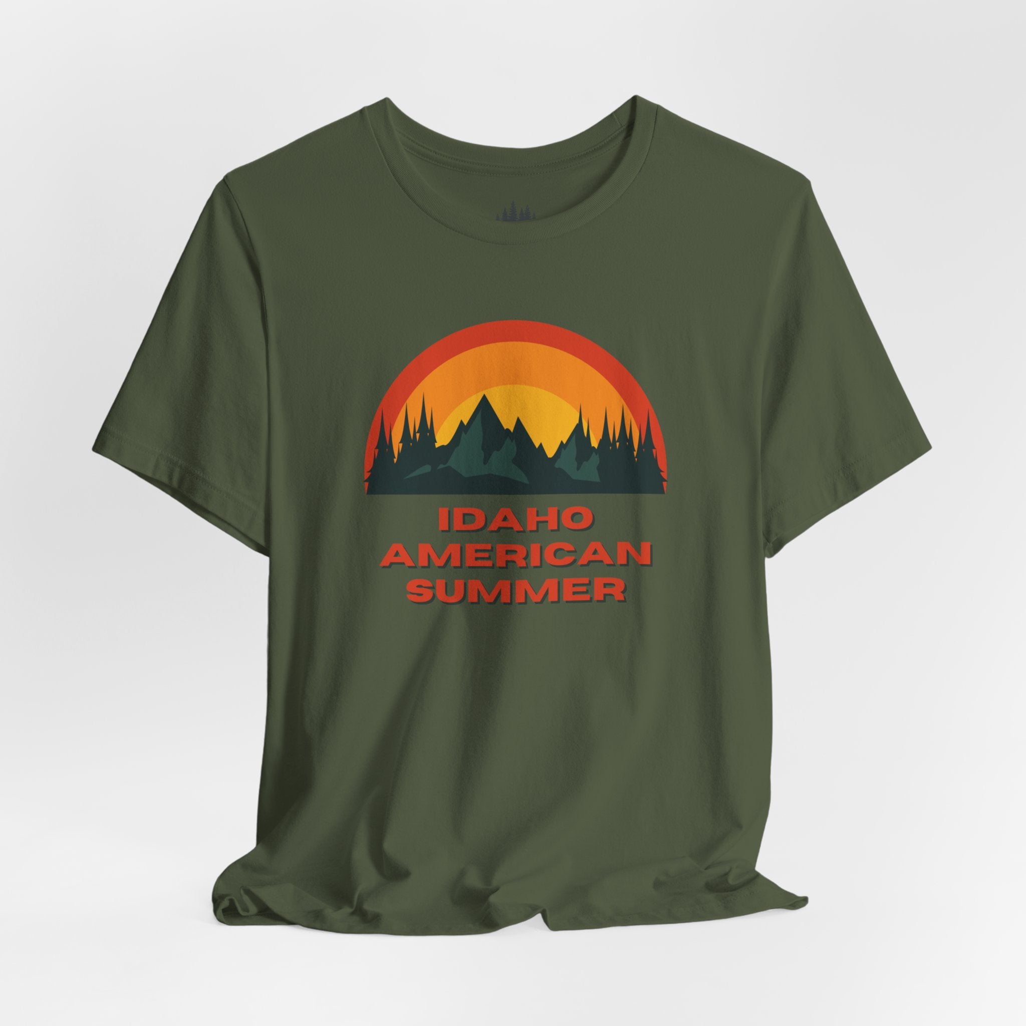 Idaho American Summer Retro T-Shirt