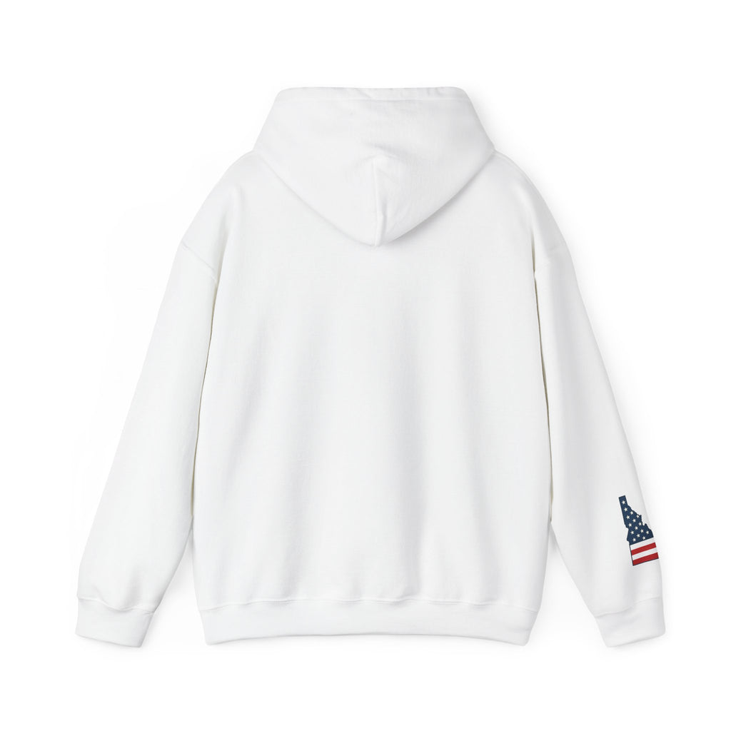 Idaho American Dad Hoodie with Sleeve Logo