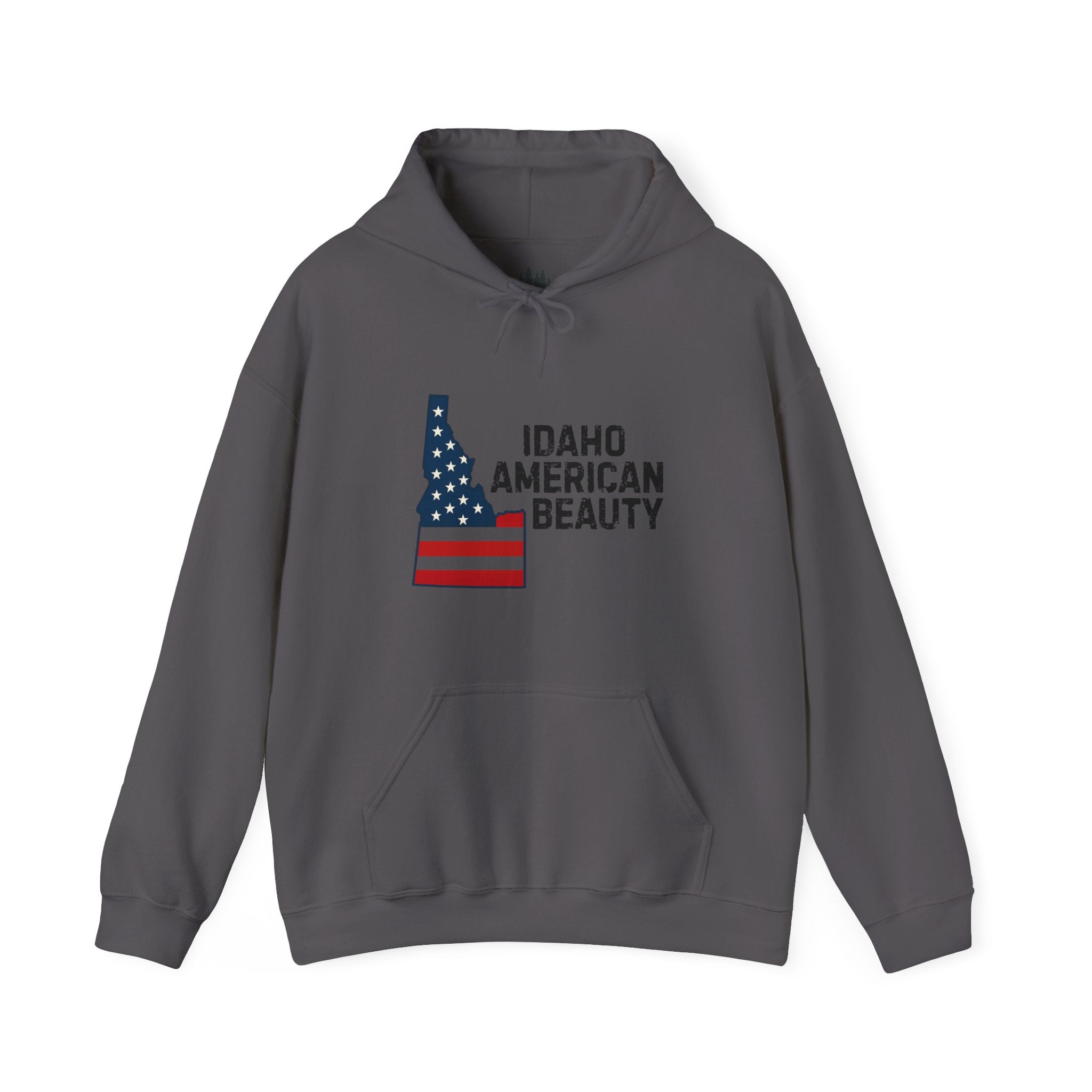 Idaho American Beauty Hoodie with No Sleeve Logo
