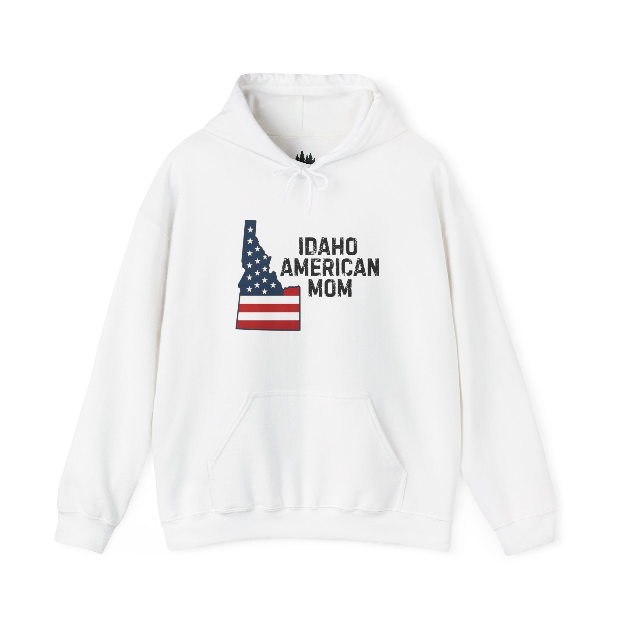 Idaho American Mom Hoodie With No Sleeve Logo