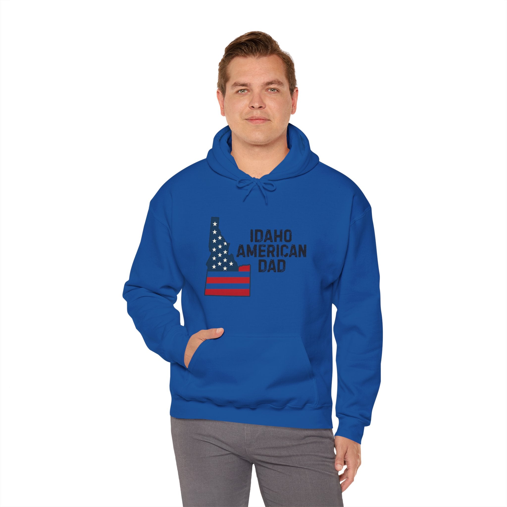 Idaho American Dad Hoodie No Sleeve Logo