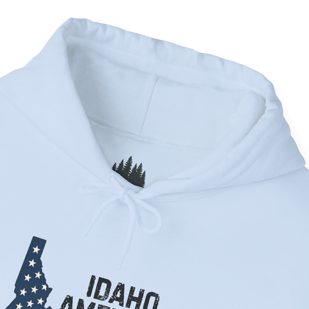 Idaho American Beauty Hoodie with No Sleeve Logo