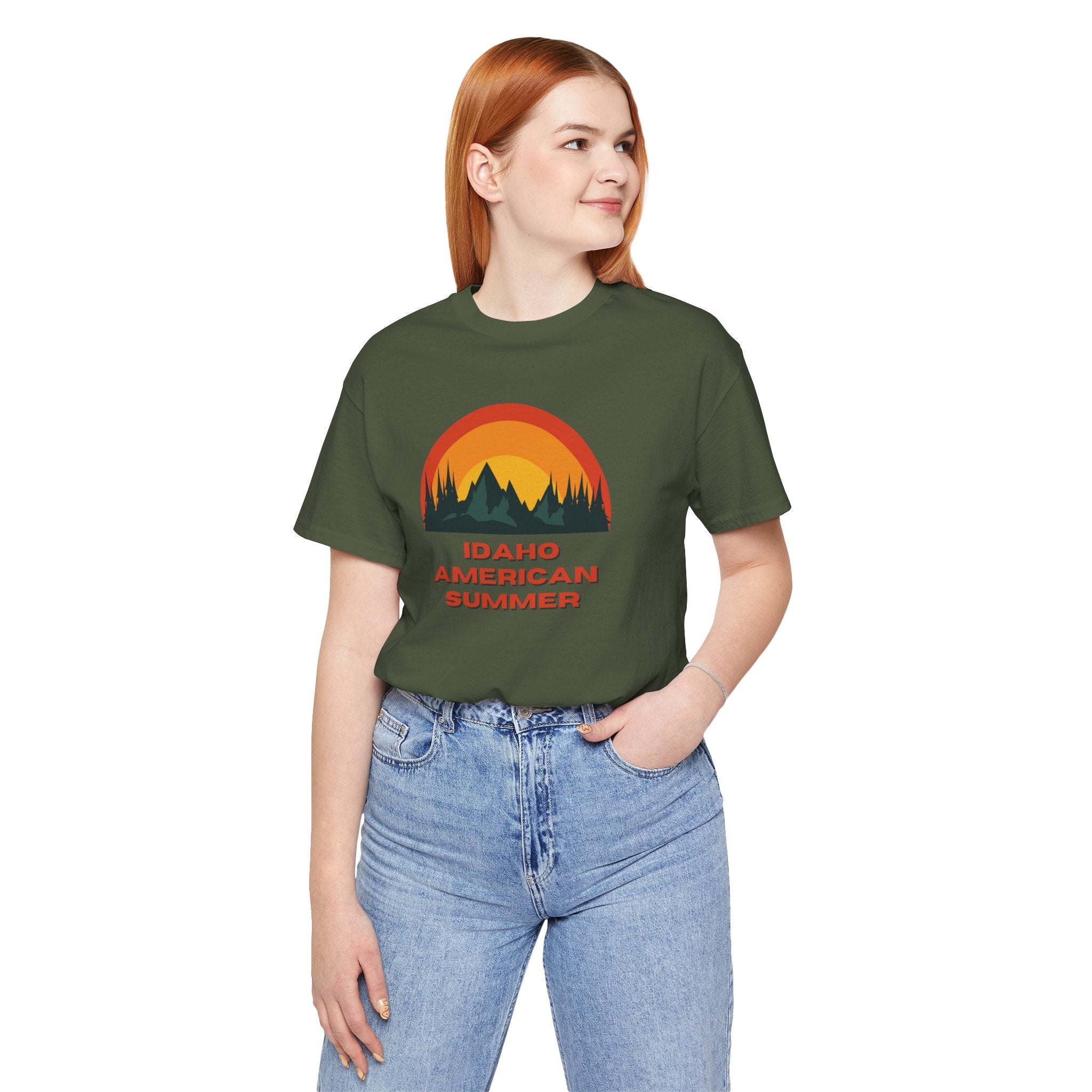 Idaho American Summer Retro T-Shirt