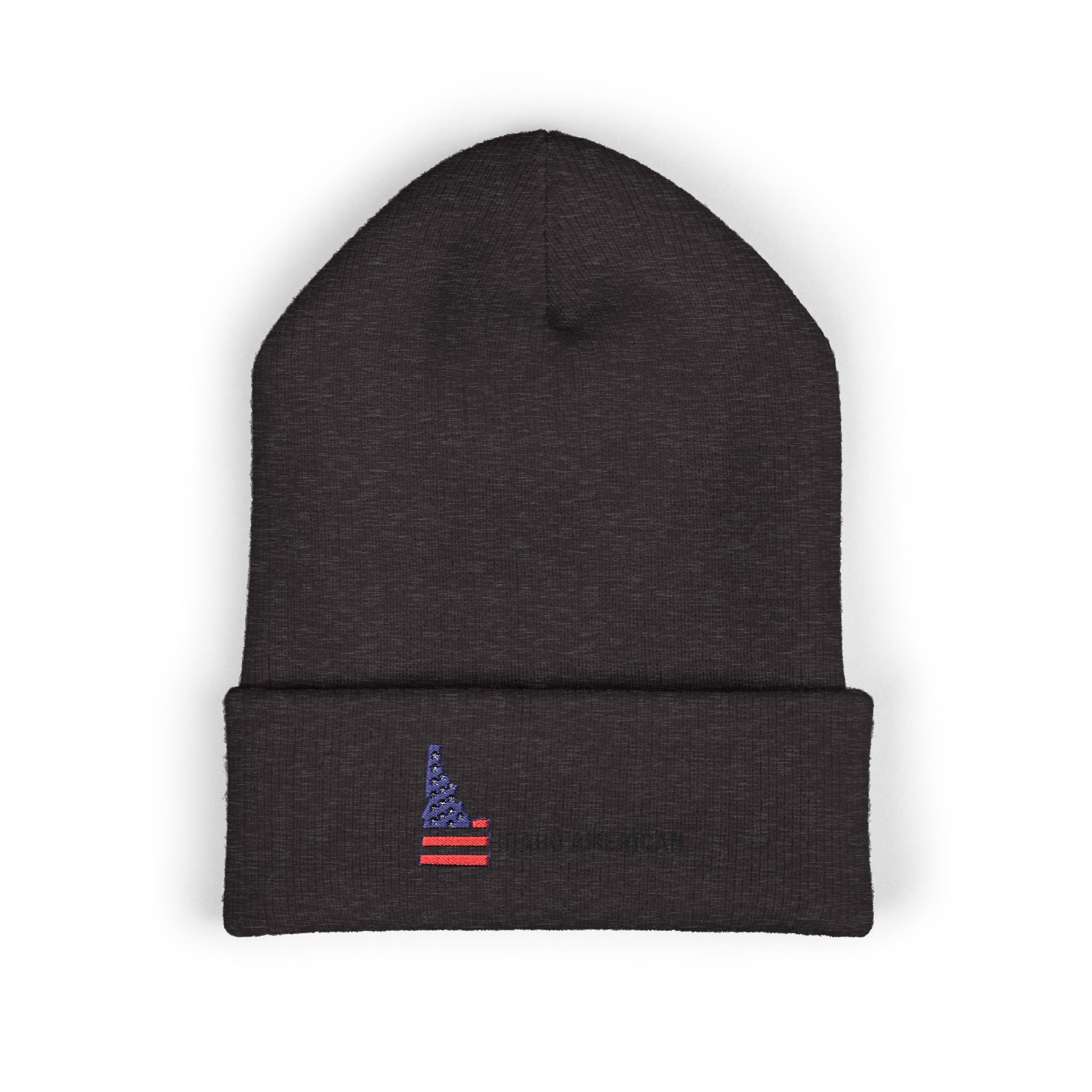Idaho American Embroidered Beanie — Cuffed Knit Winter Hat