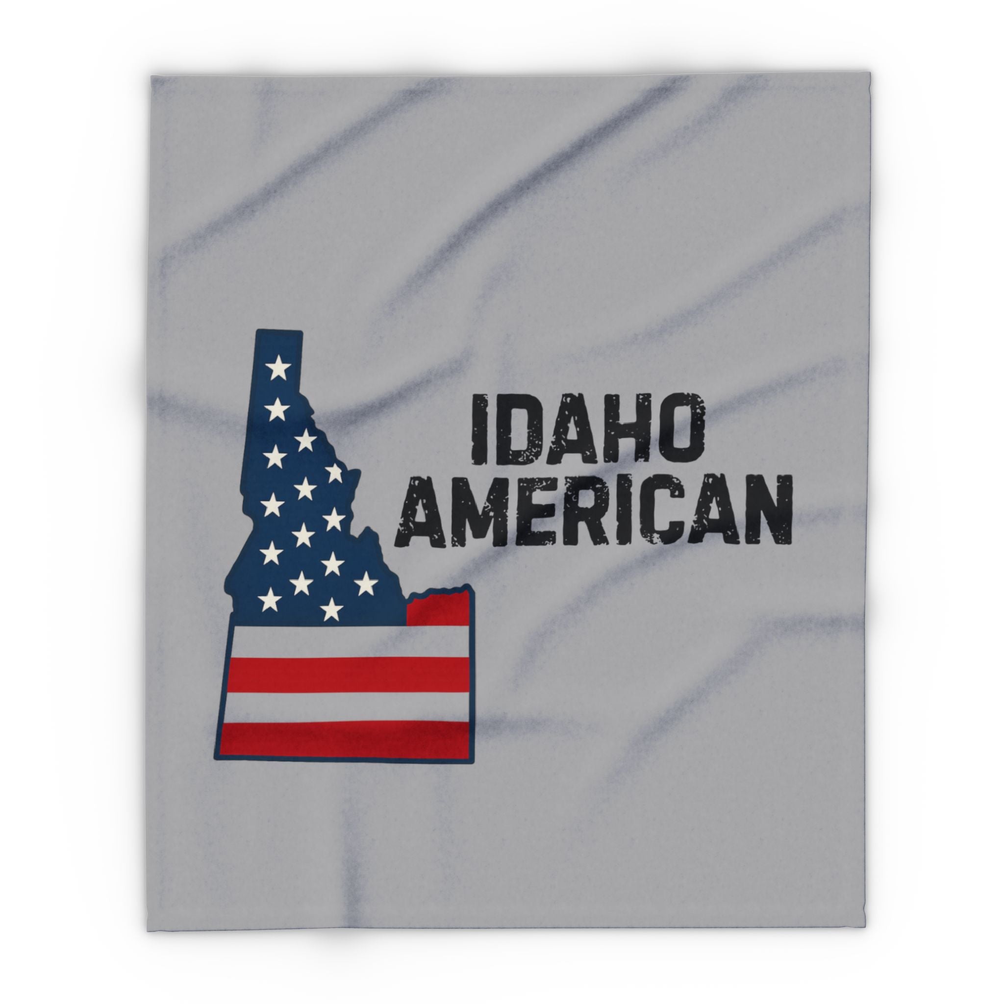 Idaho American Fleece Blanket – Patriotic Flag Throw