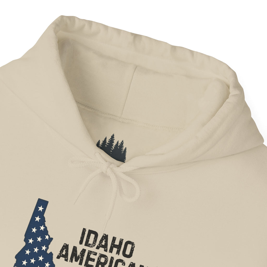 Idaho American Dad Hoodie with Sleeve Logo