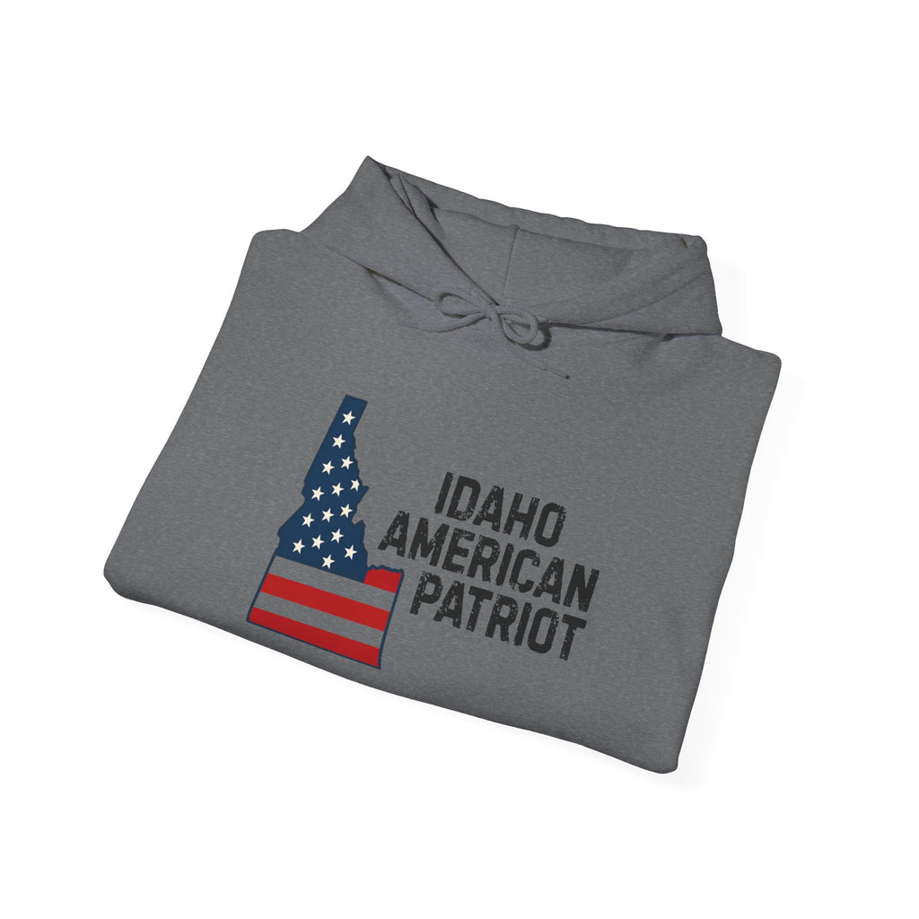 "Idaho American Patriot" Hoodie with Sleeve Logo