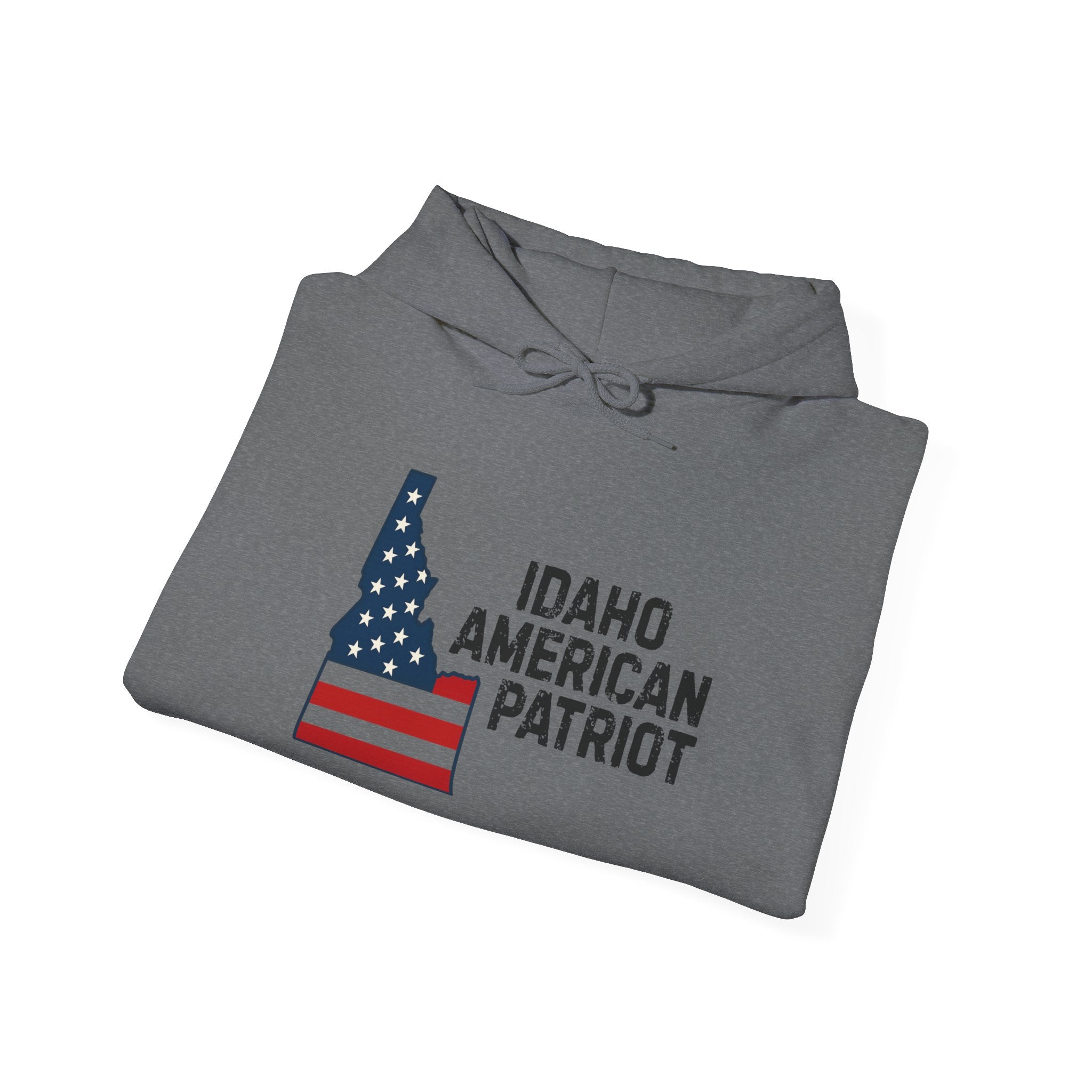 "Idaho American Patriot" Hoodie with Sleeve Logo