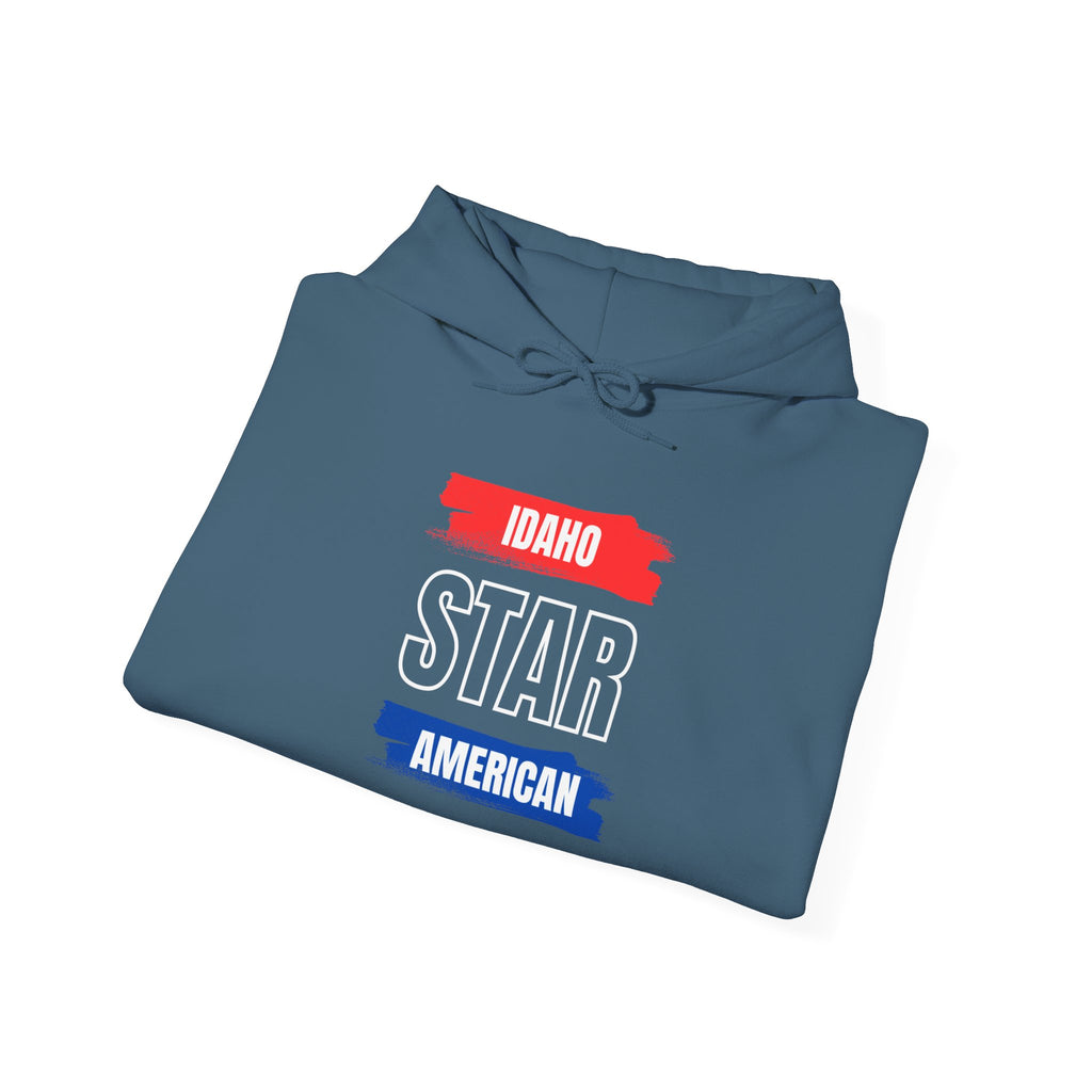 Idaho American Star Hoodie with Sleeve Logo