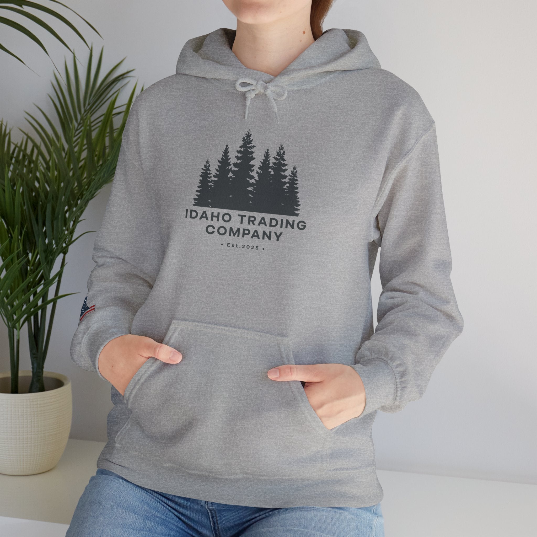 Idaho Trading Company Hoodie with Sleeve Logo