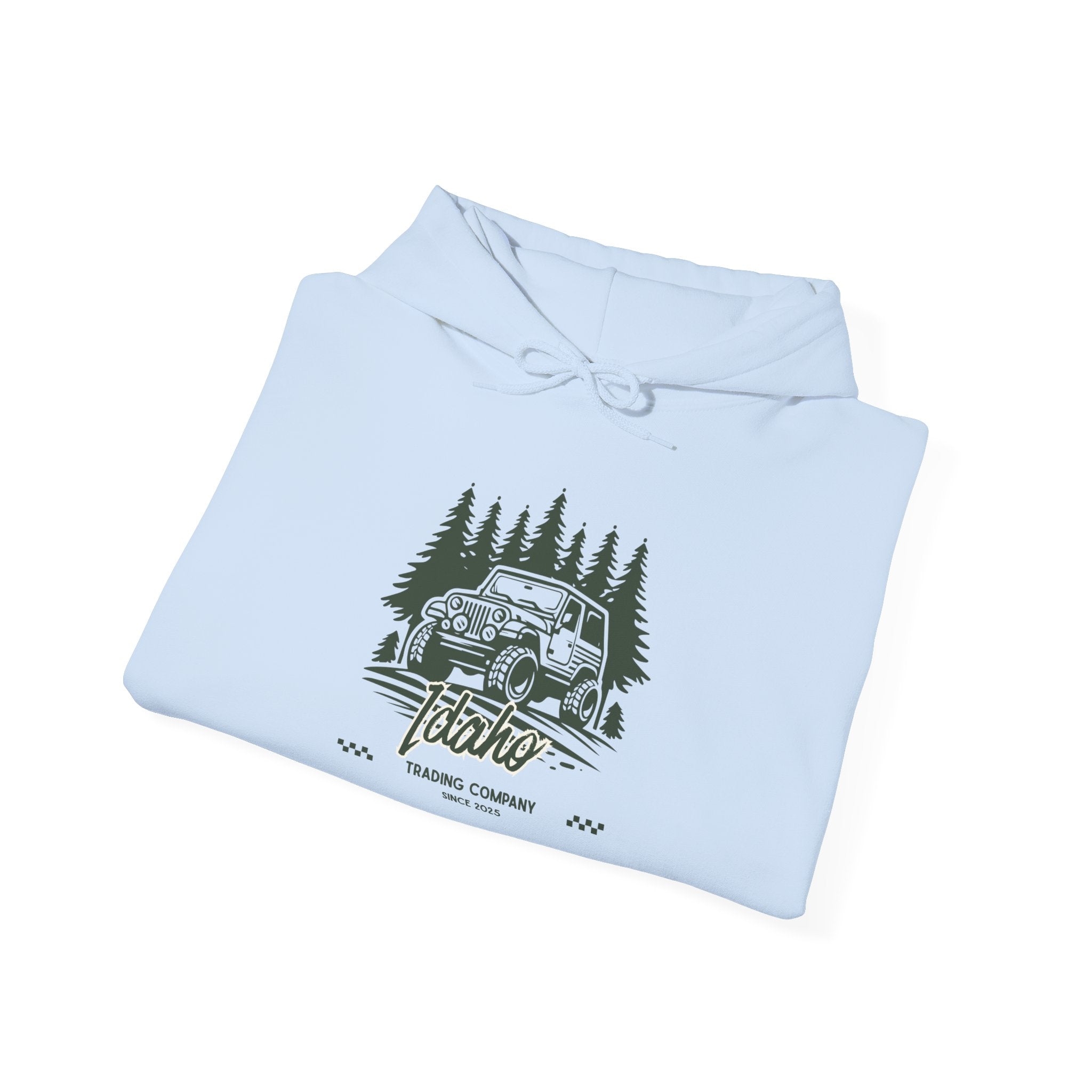 Retro Off-Road Vintage Jeep Hoodie with Sleeve Logo