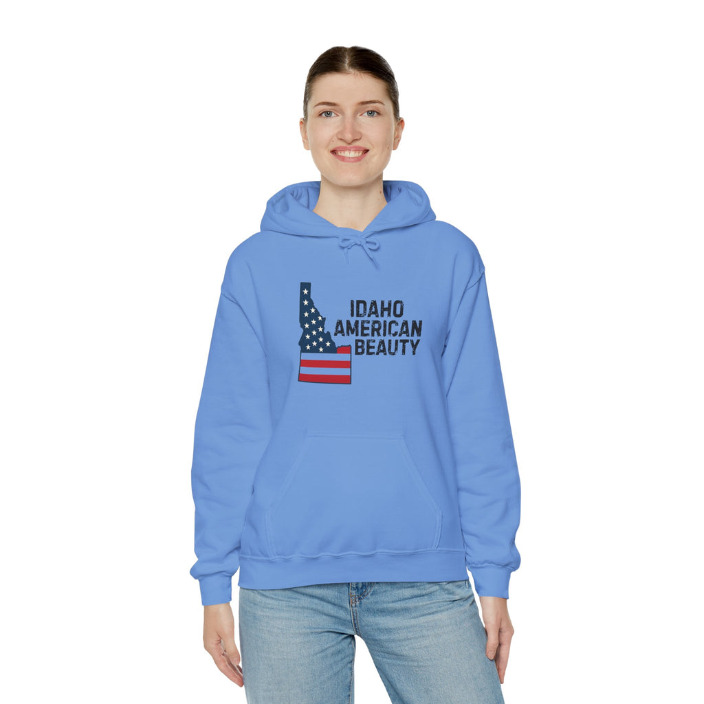 Idaho American Beauty Hoodie with No Sleeve Logo