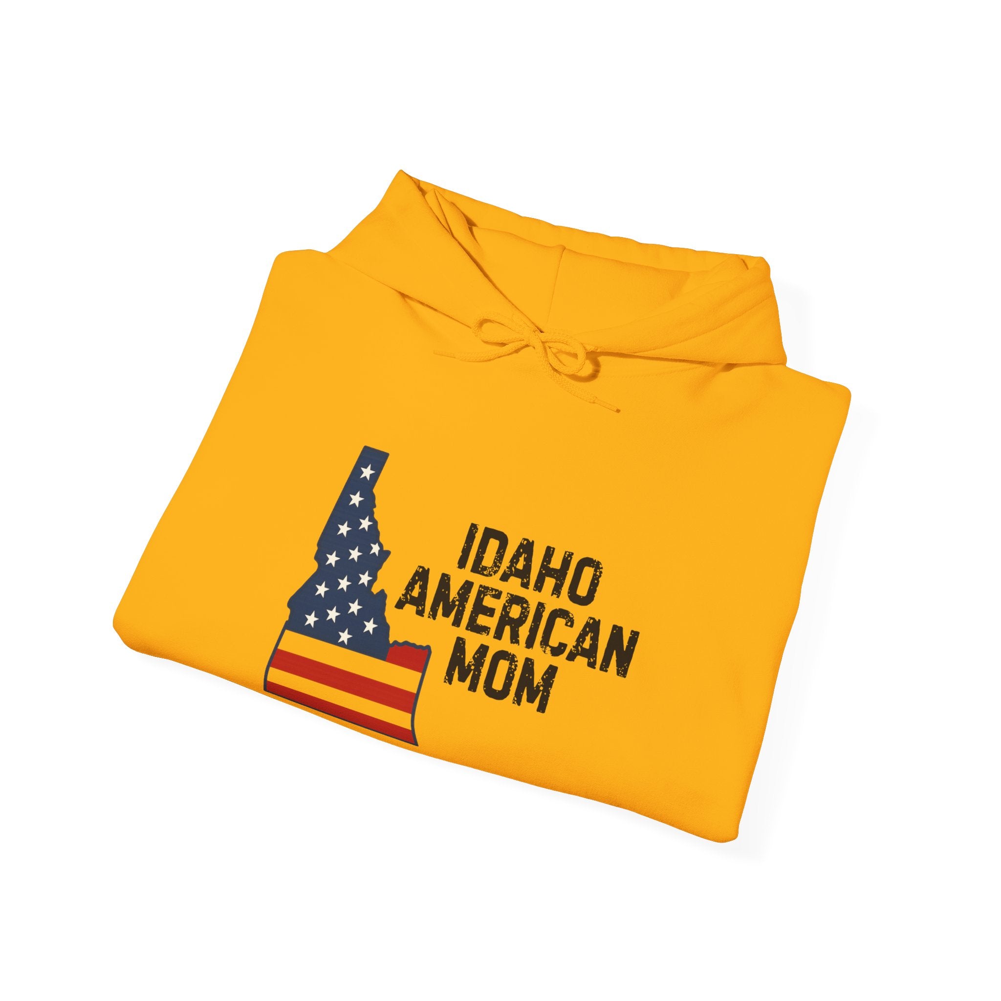 Idaho American Mom Hoodie With No Sleeve Logo