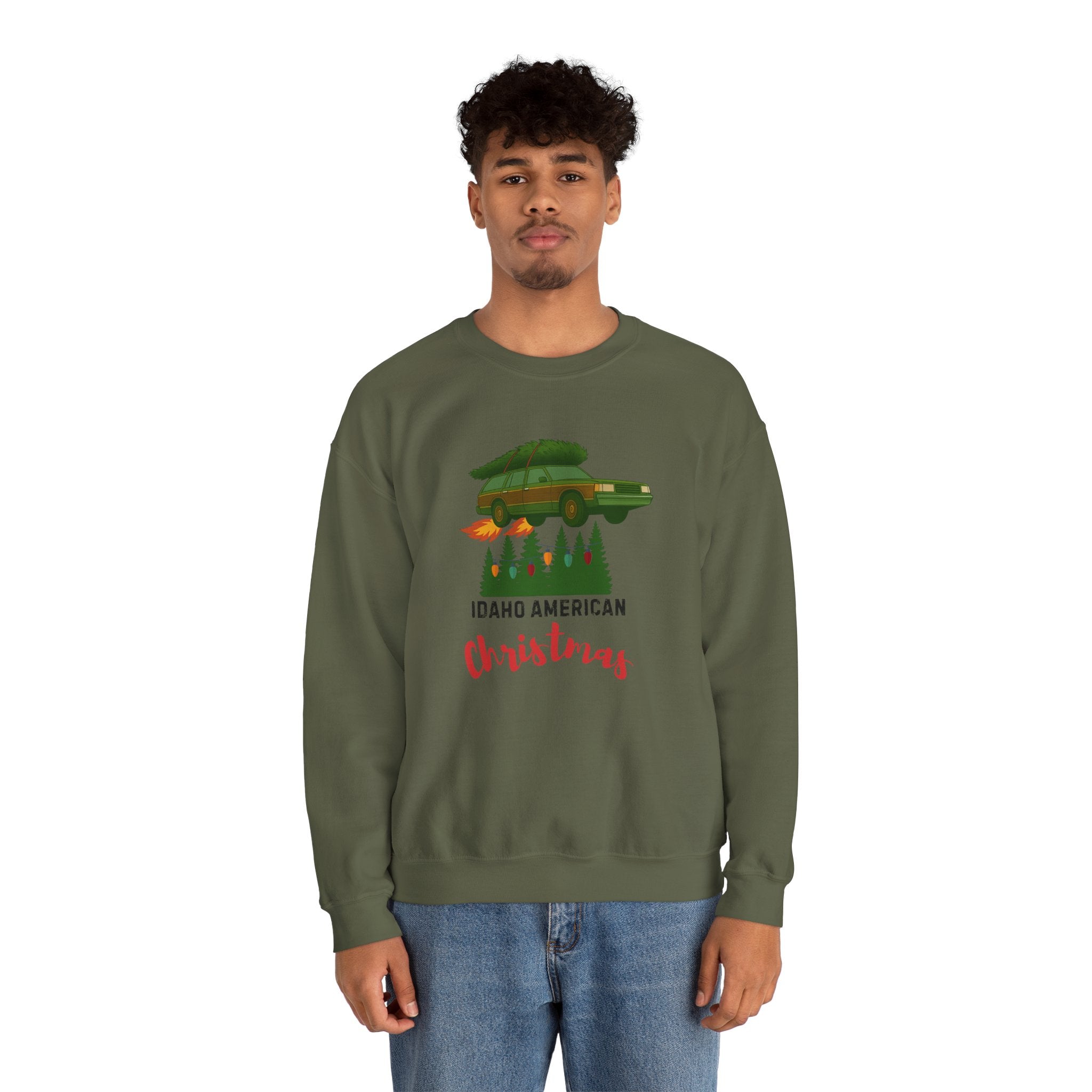 "Idaho American Christmas Holiday Vacation" Sweatshirt
