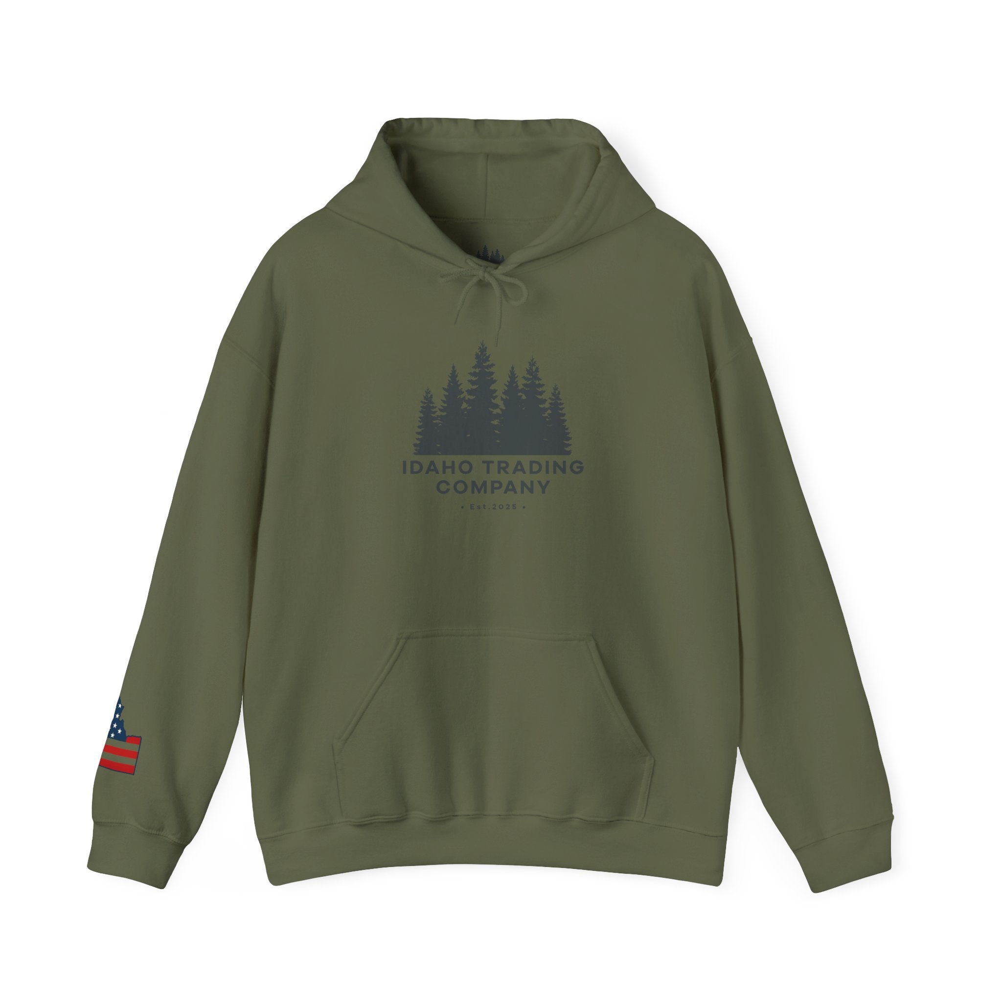 Idaho Trading Company Hoodie with Sleeve Logo