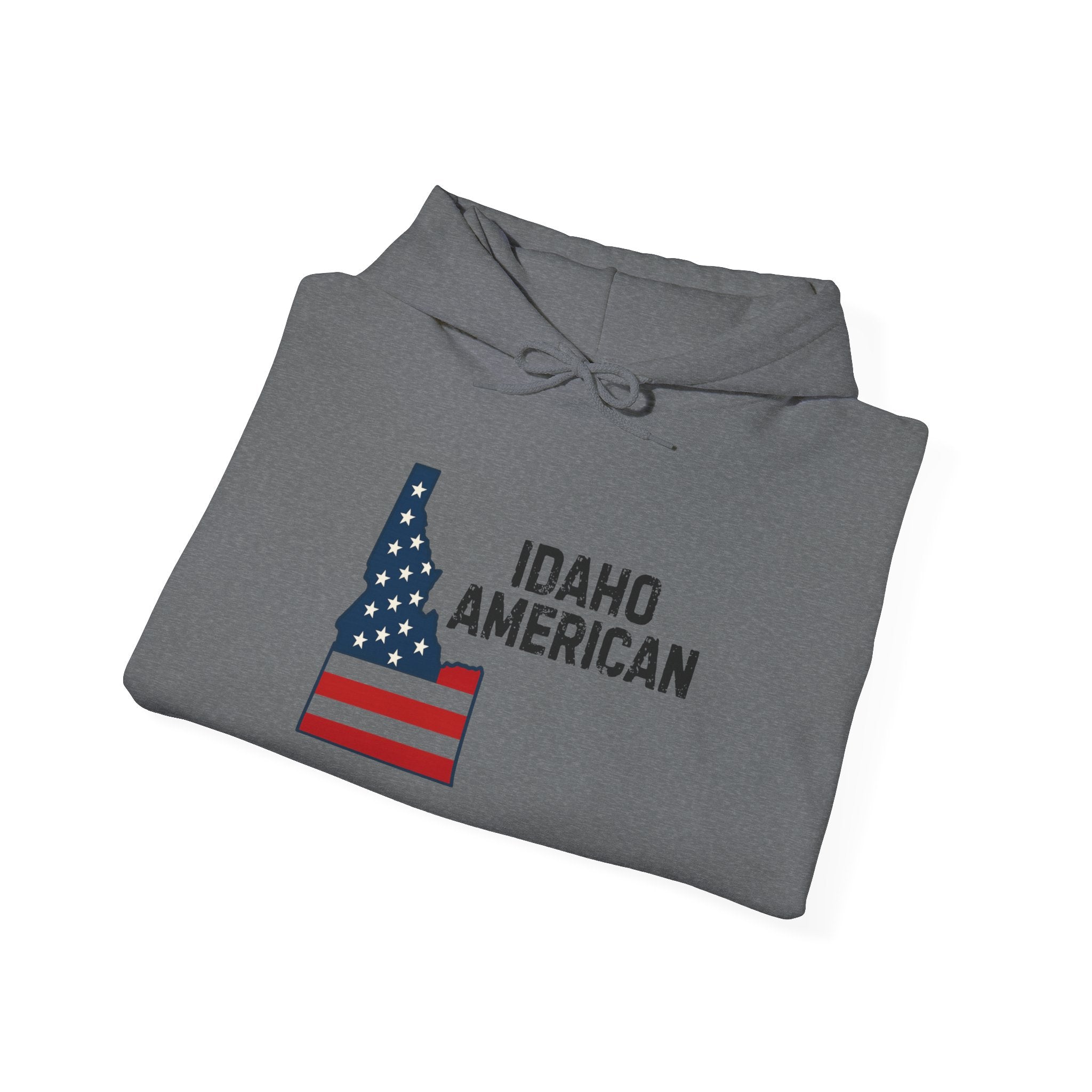 'Idaho American' Hoodie with Sleeve Logo