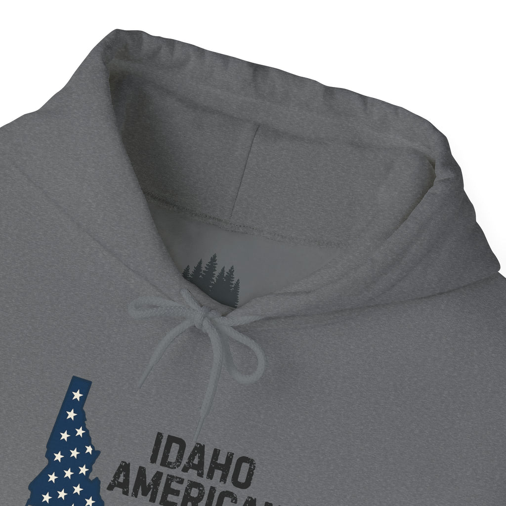 Idaho American Dad Hoodie with Sleeve Logo