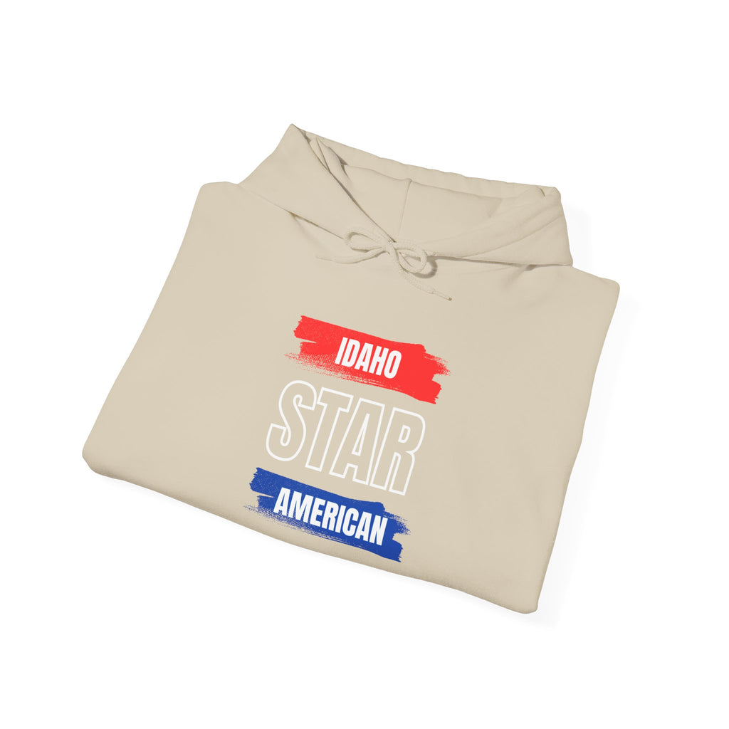 Idaho American Star Hoodie with Sleeve Logo
