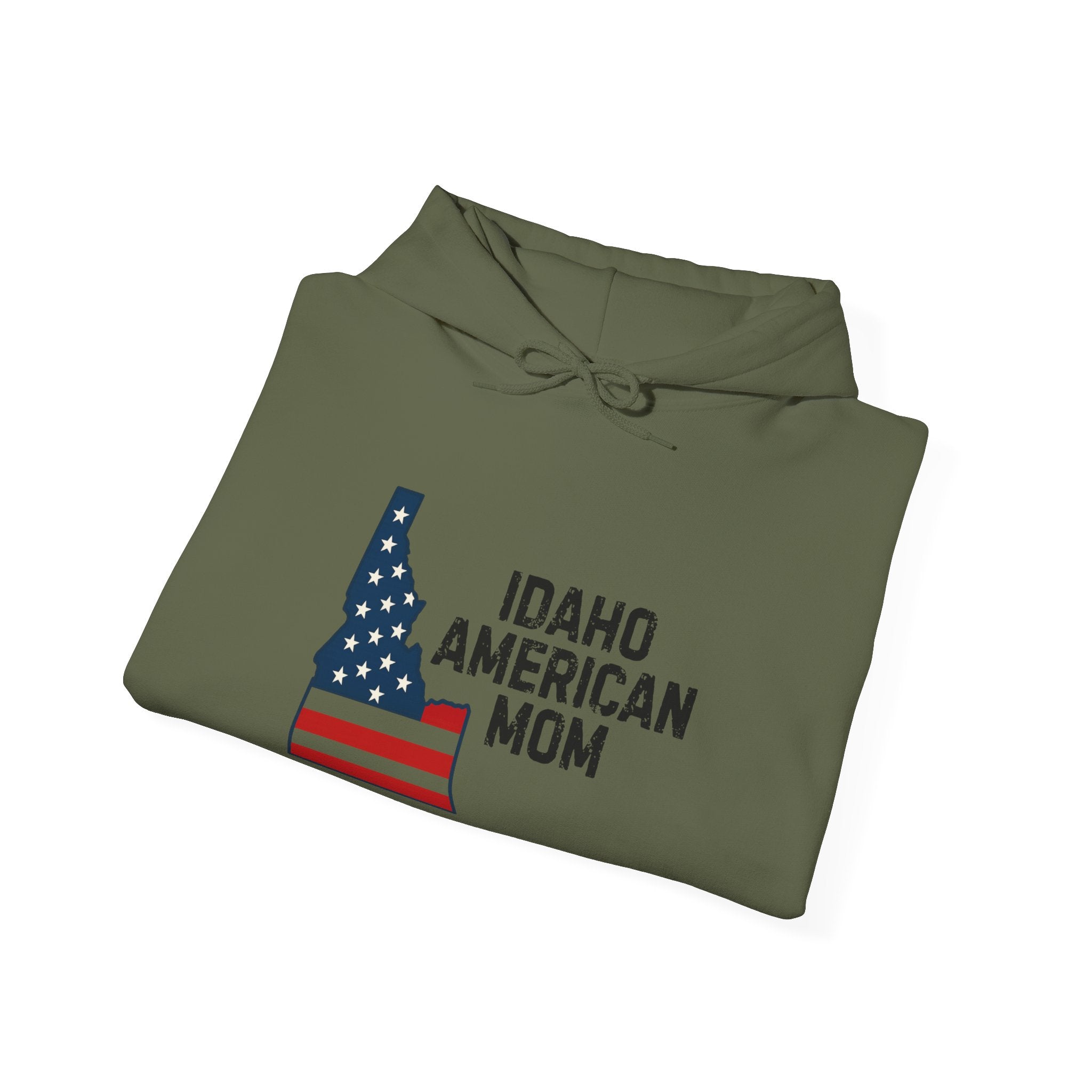 Idaho American Mom Hoodie With No Sleeve Logo