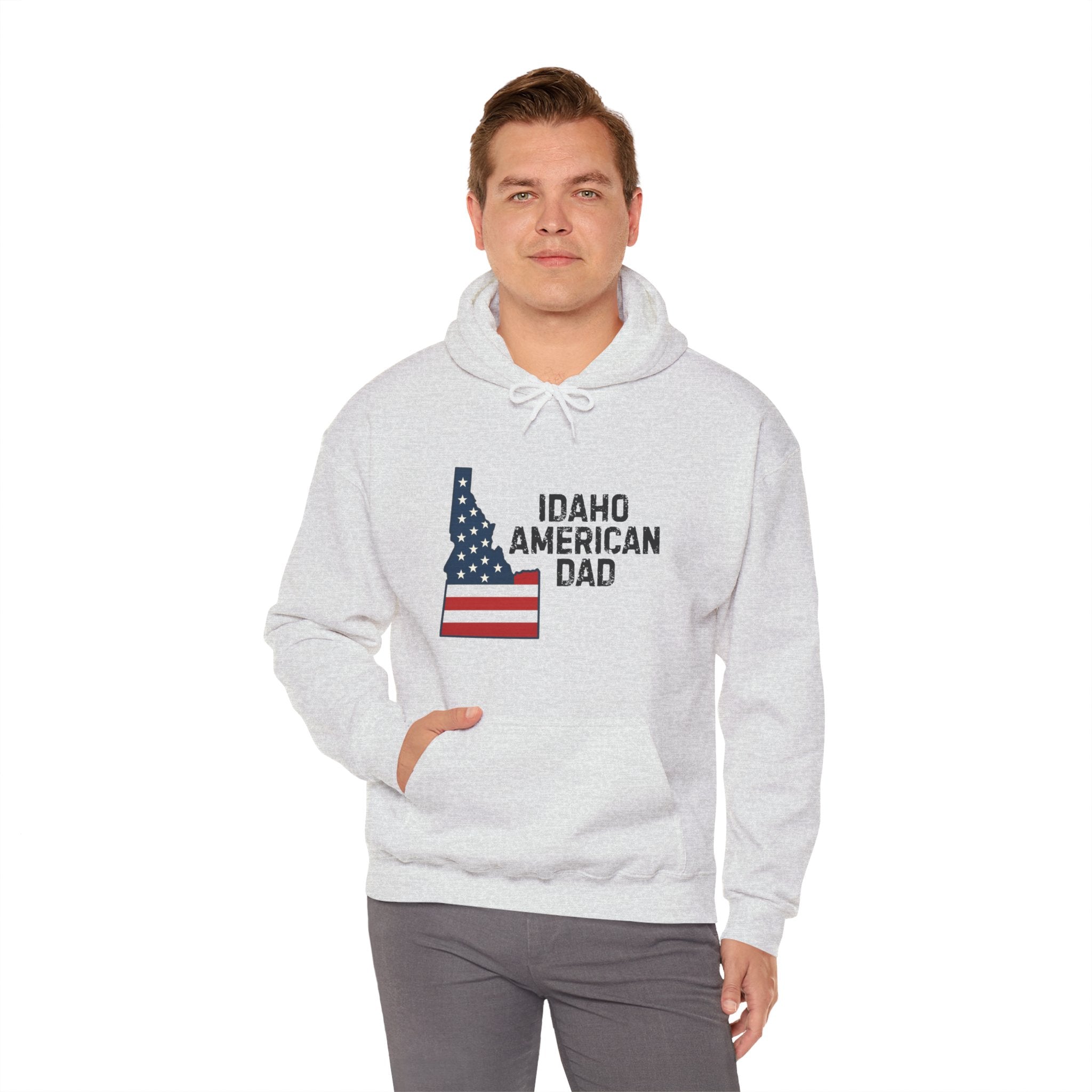 Idaho American Dad Hoodie No Sleeve Logo
