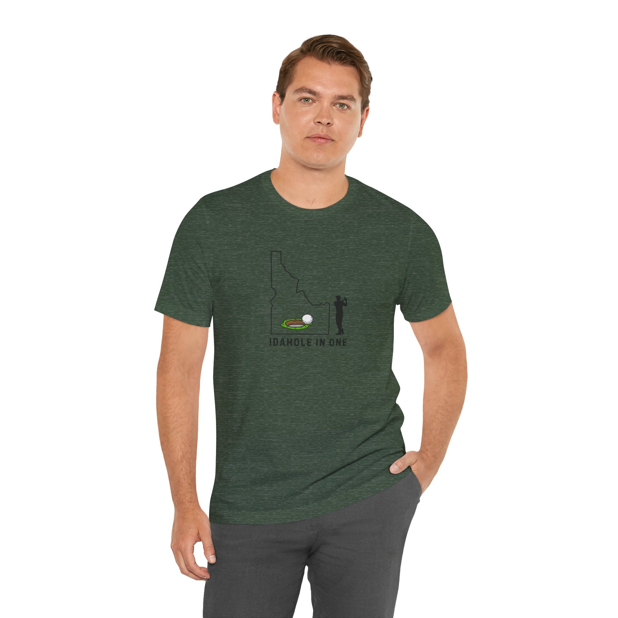 Idahole In One Men's Golf T-Shirt