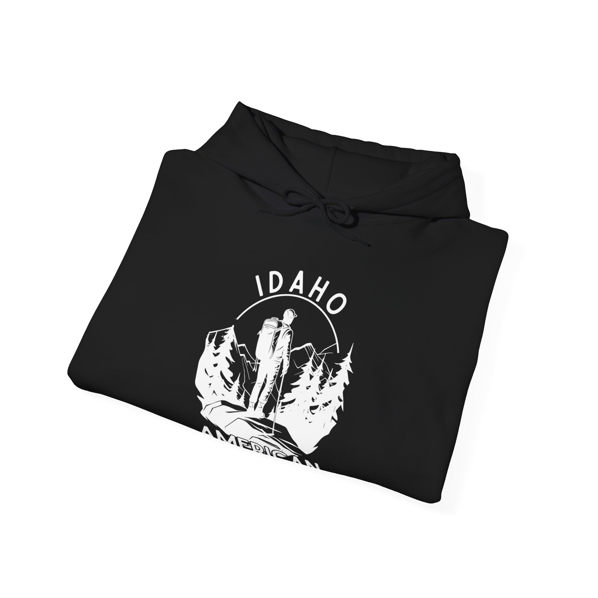 "Idaho American Patriot State of Mind" Hoodie with Sleeve Logo