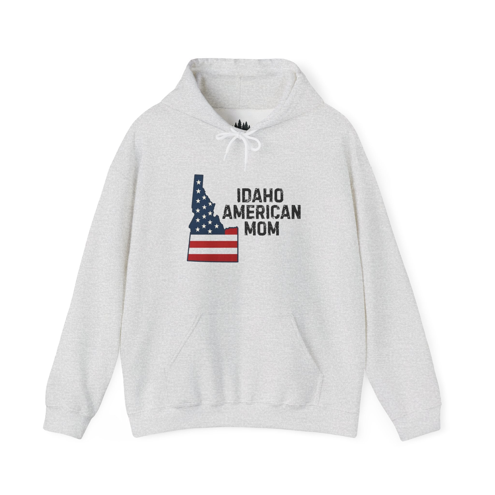 Idaho American Mom Hoodie With No Sleeve Logo