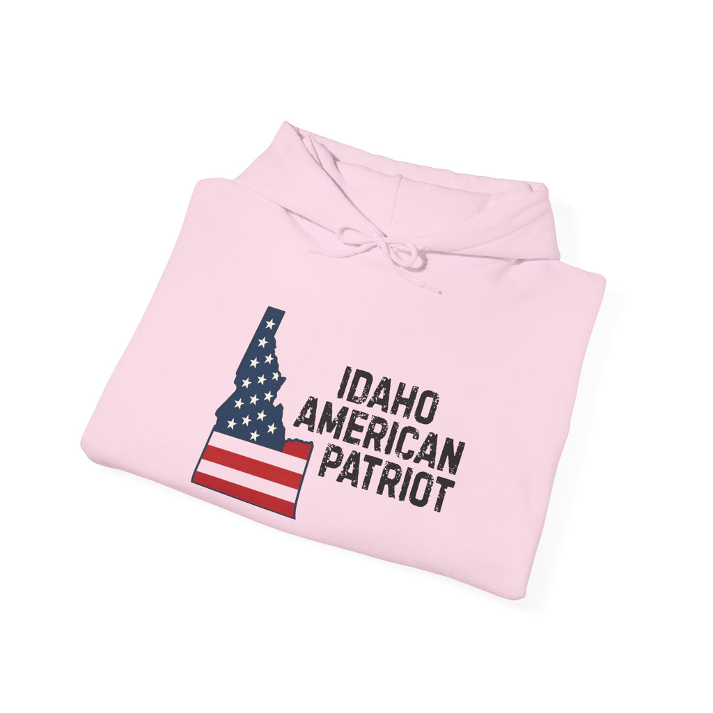 "Idaho American Patriot" Hoodie with Sleeve Logo
