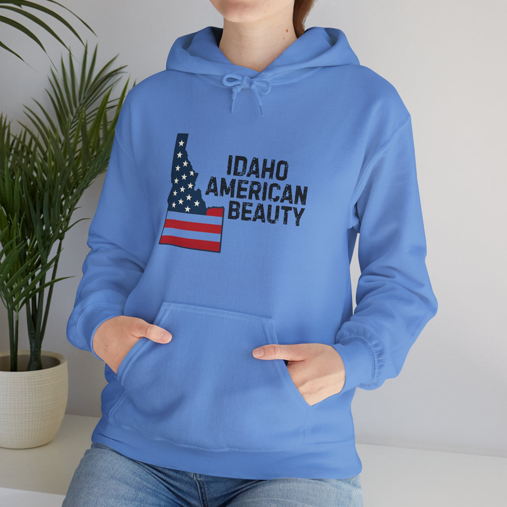 Idaho American Beauty Hoodie with No Sleeve Logo