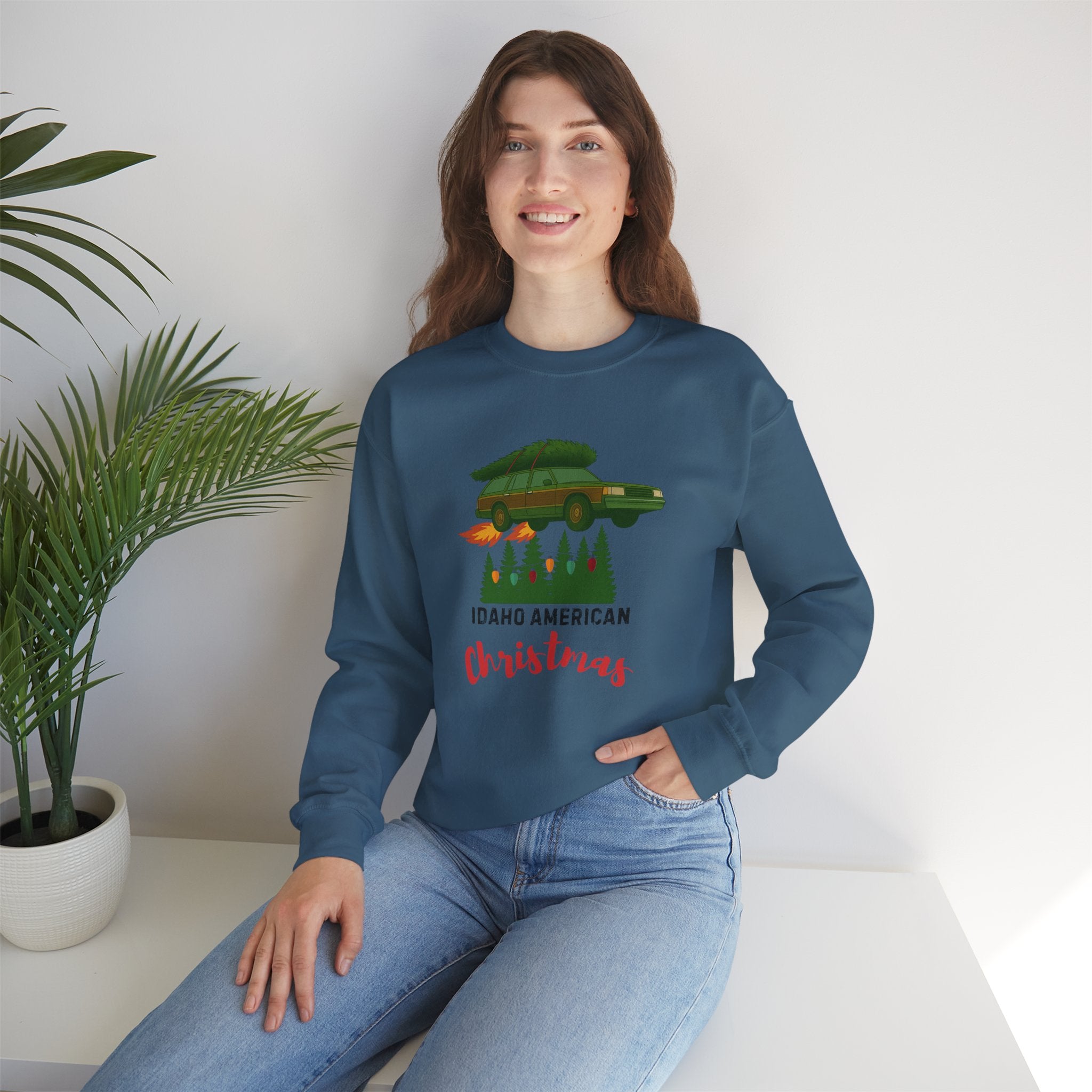 "Idaho American Christmas Holiday Vacation" Sweatshirt