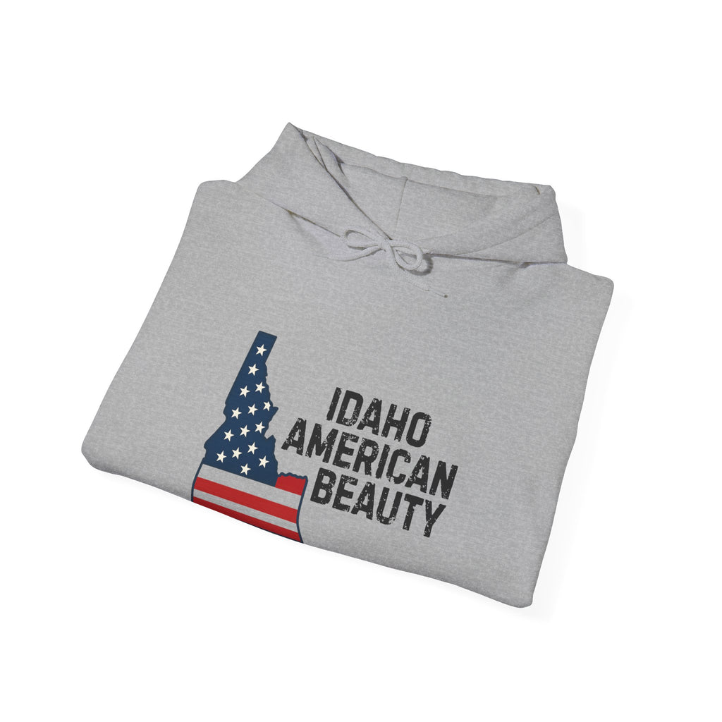 Idaho American Beauty Hoodie with No Sleeve Logo