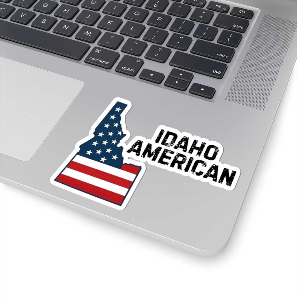 Idaho American Sticker — Decal for Patriotic Laptops, Cars & Water Bottles