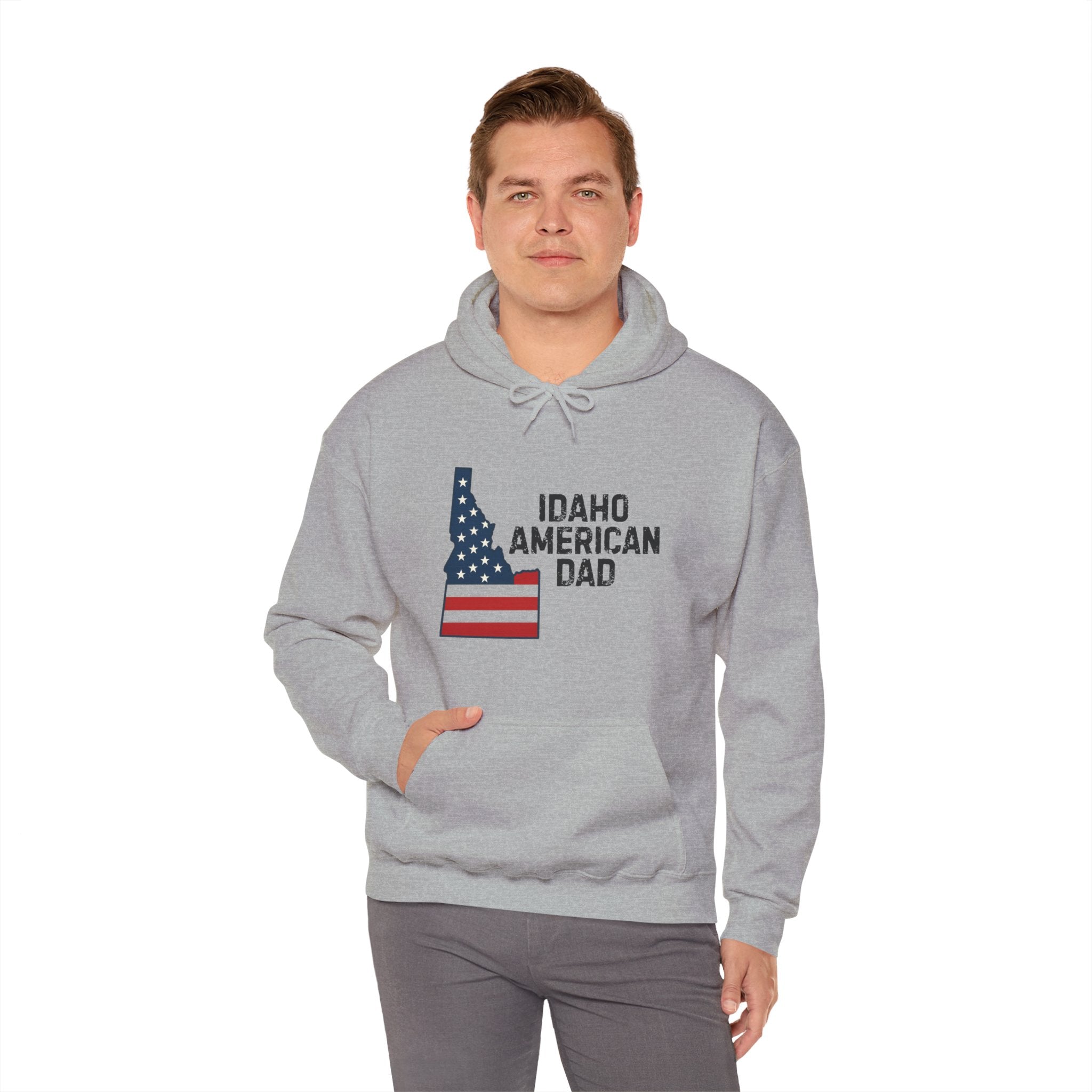 Idaho American Dad Hoodie No Sleeve Logo