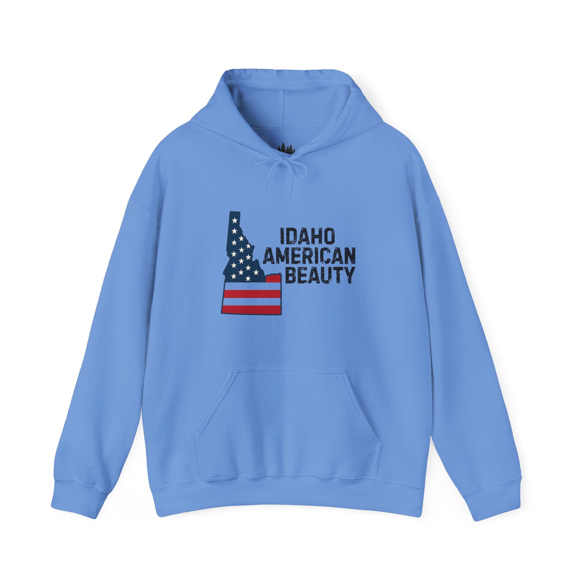 Idaho American Beauty Hoodie with No Sleeve Logo