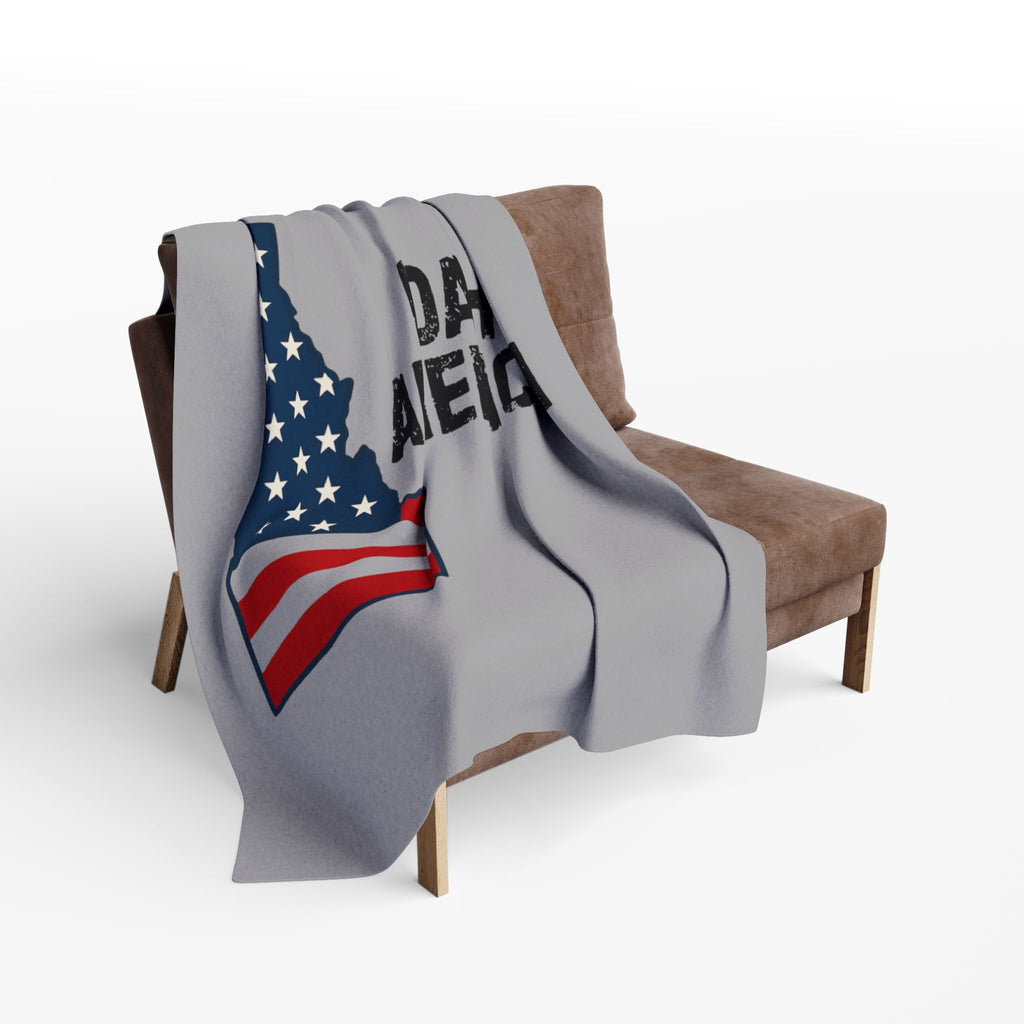 Idaho American Fleece Blanket – Patriotic Flag Throw