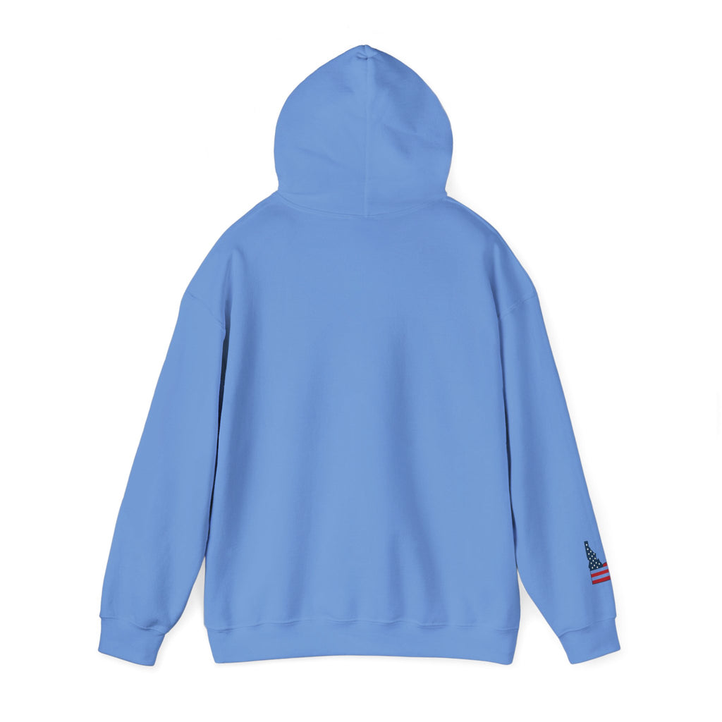 "Idaho American Patriot" Hoodie with Sleeve Logo