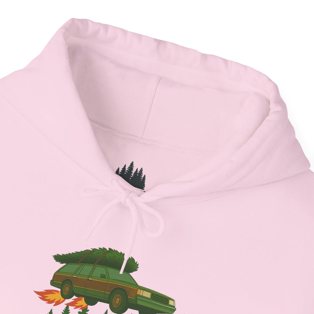 "Idaho American Christmas Holiday Vacation" Hoodie with Sleeve Logo