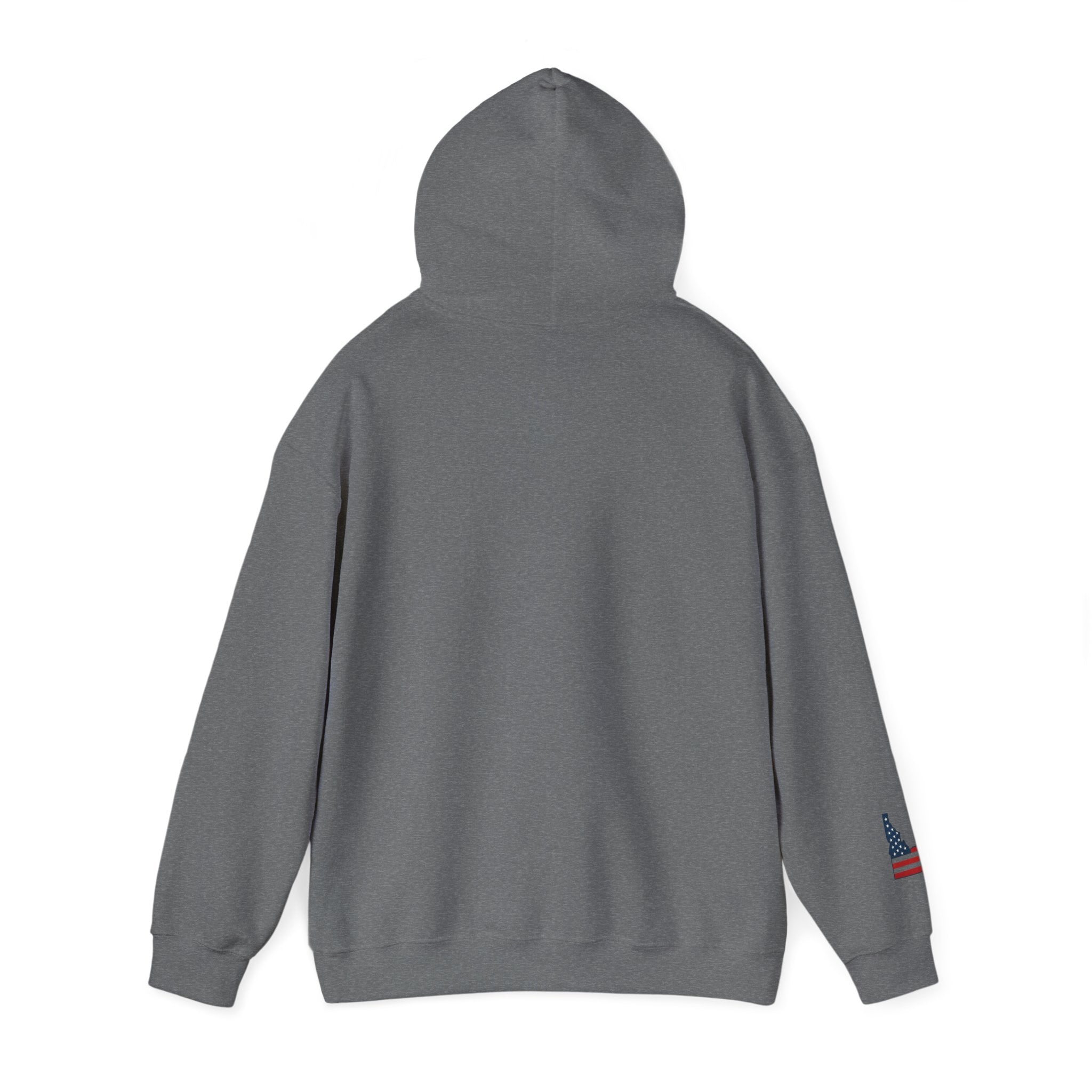'Idaho American' Hoodie with Sleeve Logo
