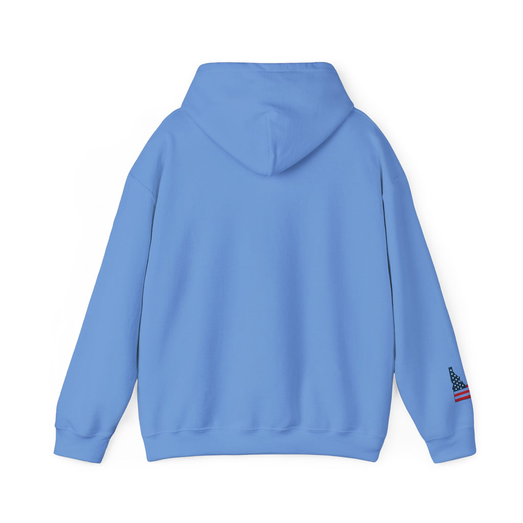 'Idaho American' Hoodie with Sleeve Logo