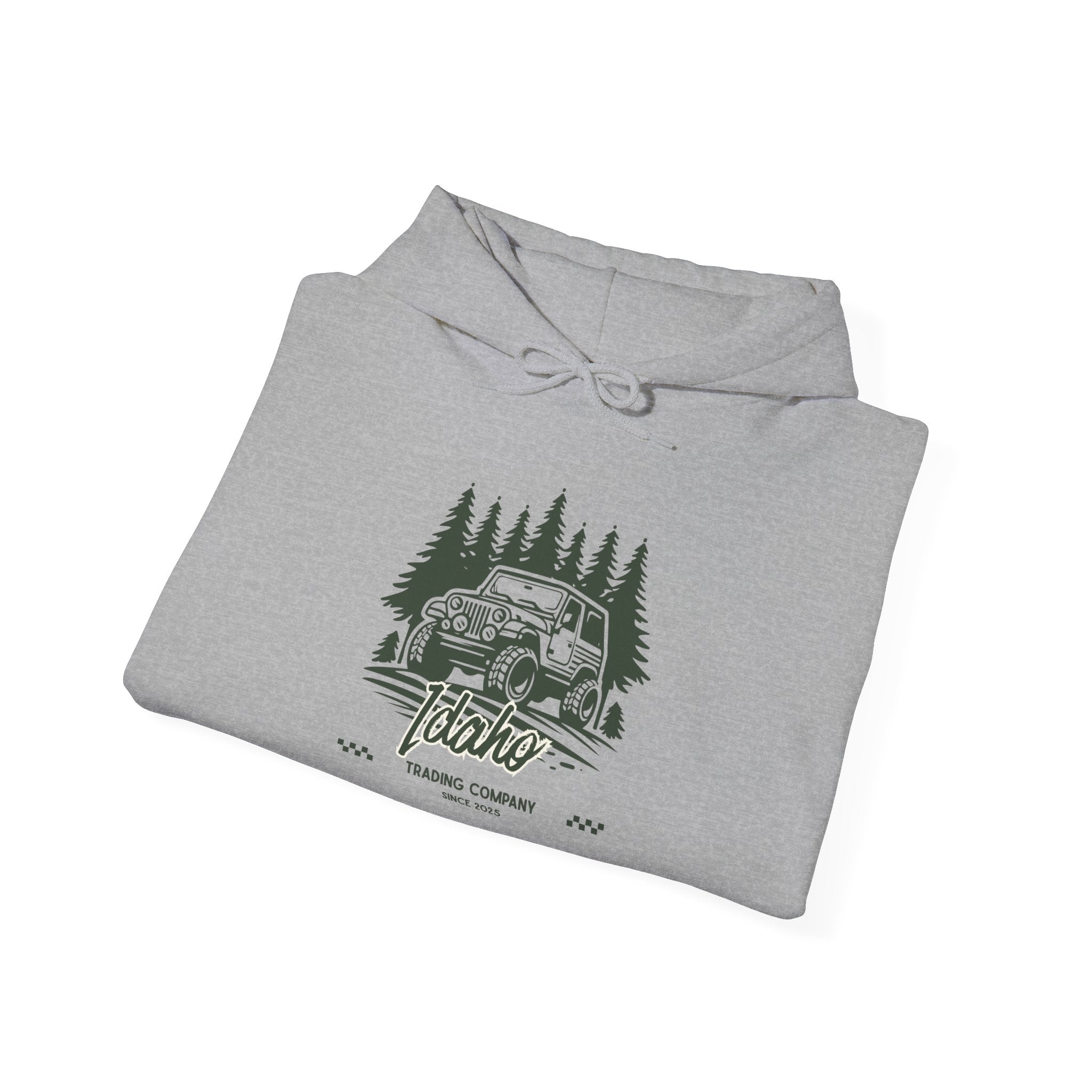 Retro Off-Road Vintage Jeep Hoodie with Sleeve Logo