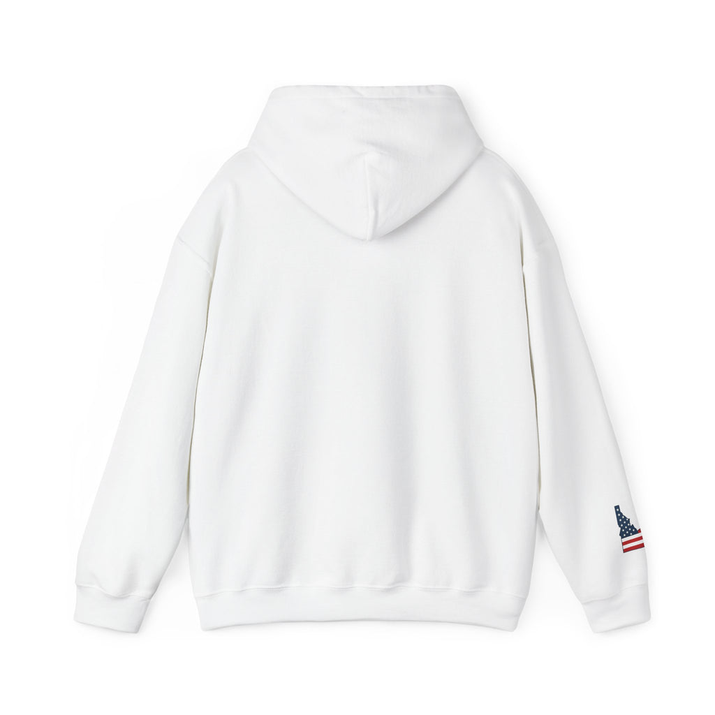 "Idaho American Patriot" Hoodie with Sleeve Logo