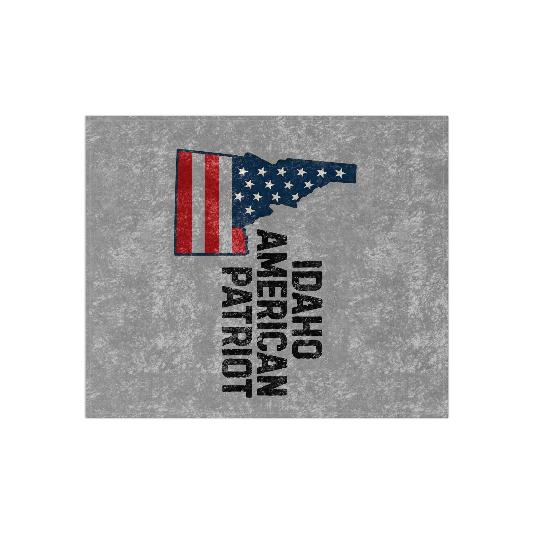 "Idaho American Patriot" Crushed Velvet Blanket