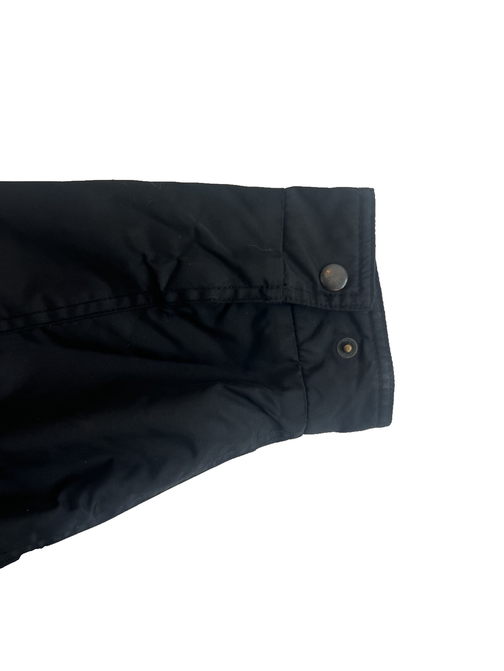 VTG GAP Men's Utility Jacket Size Large Black Lined Button Deep Pile Collar