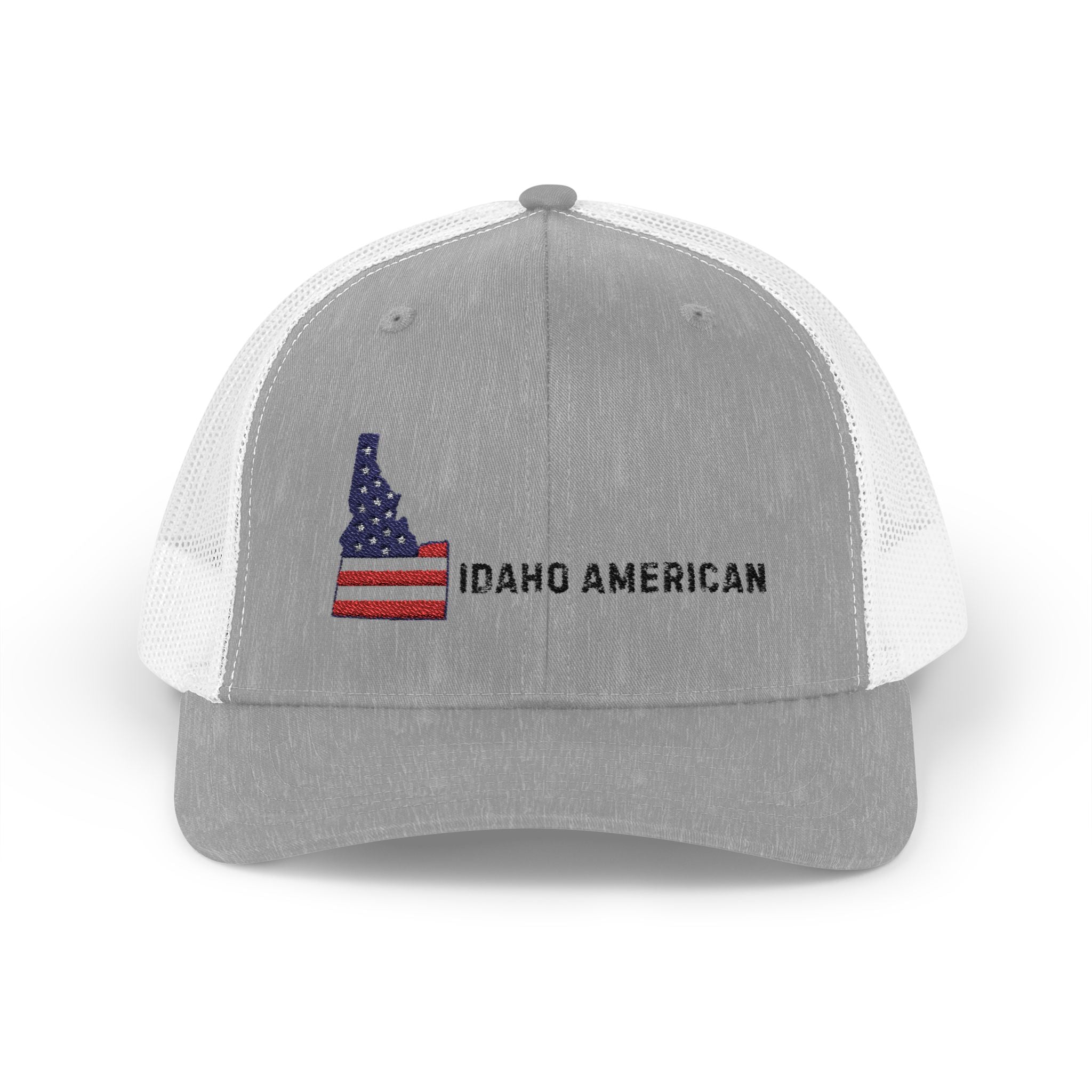 "Idaho American" Embroidered Snapback Trucker Cap
