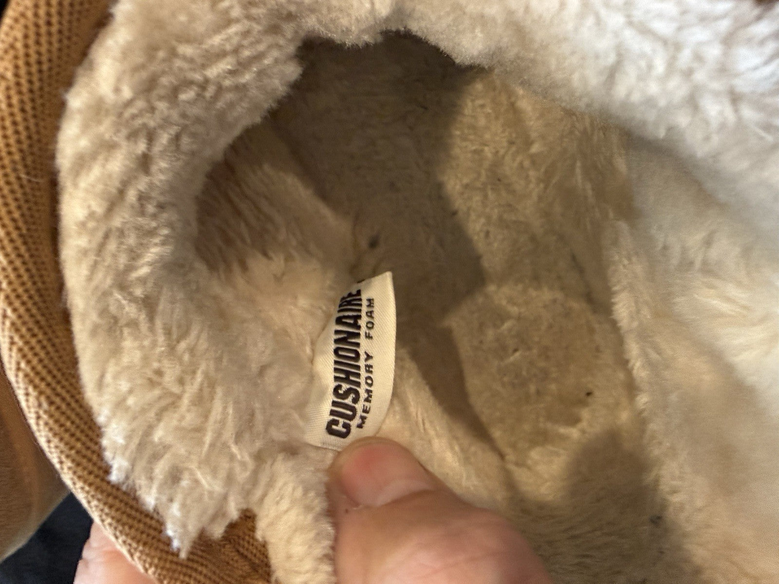 CUSIONAIRE Size 11M HIPPY Boot Bootie Platform Chestnut Memory Foam