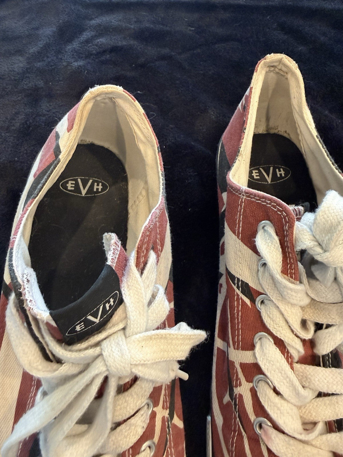 EVH Low Top Sneakers Shoes 5150 Red White Black Mens Size 13 Van Halen EVO26